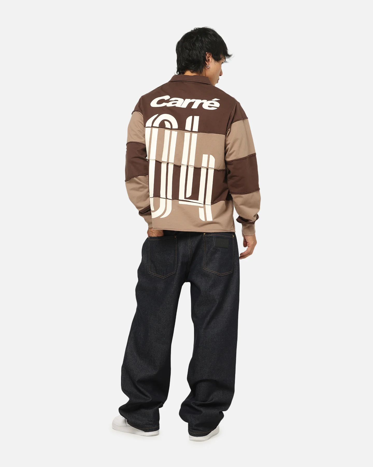 Carre Off Grid Rugby Shirt Brown - Image 4