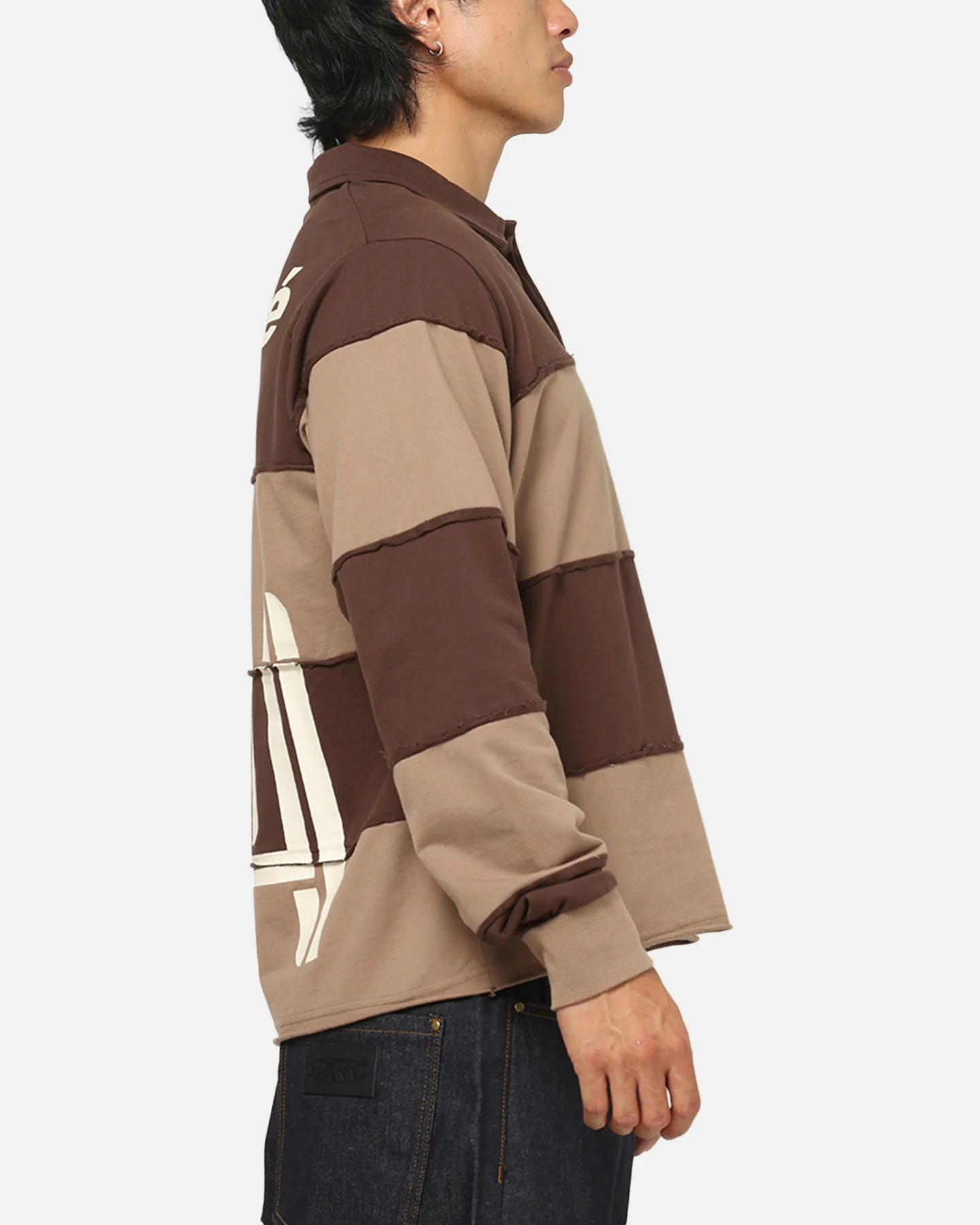 Carre Off Grid Rugby Shirt Brown - Image 5