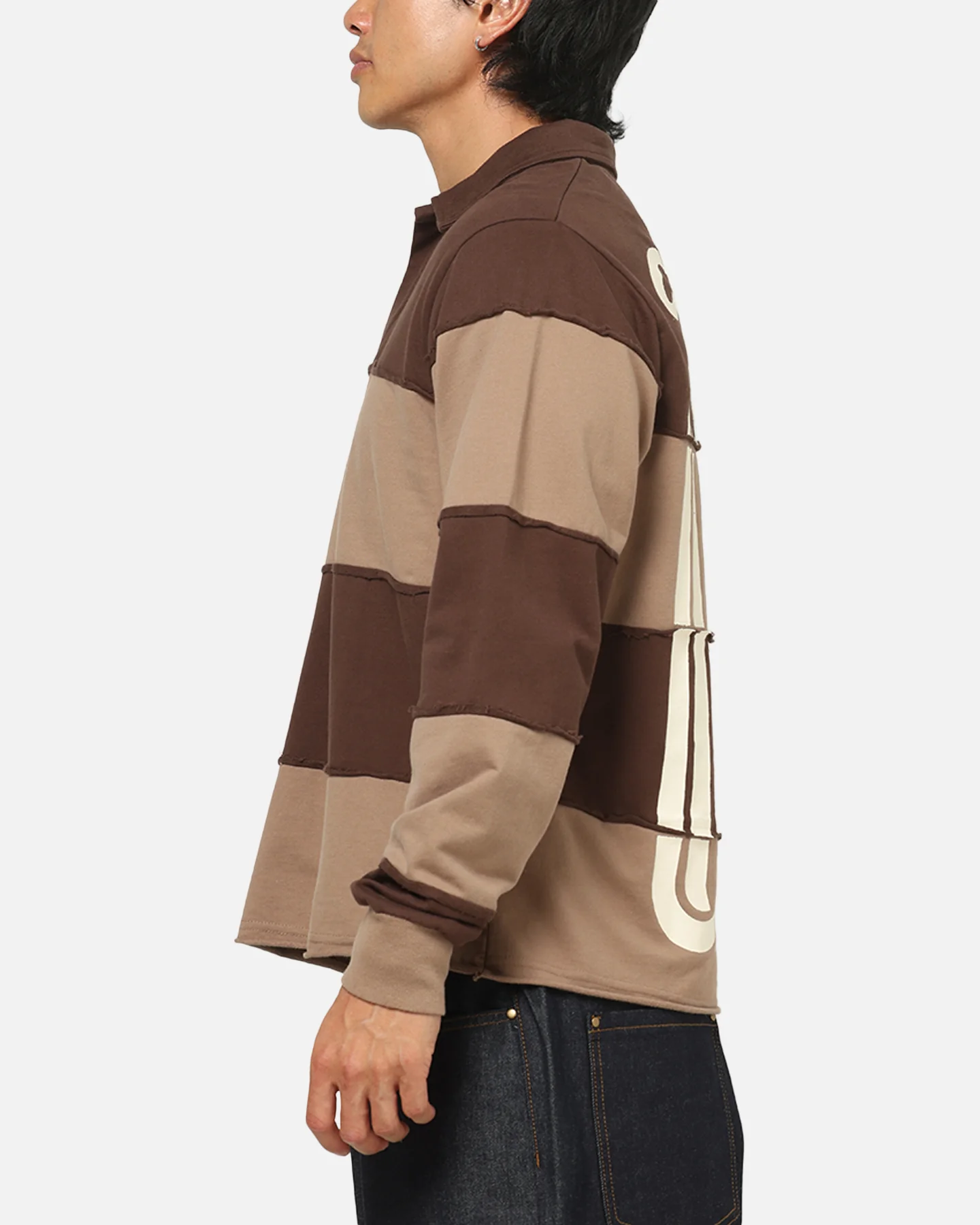 Carre Off Grid Rugby Shirt Brown - Image 6