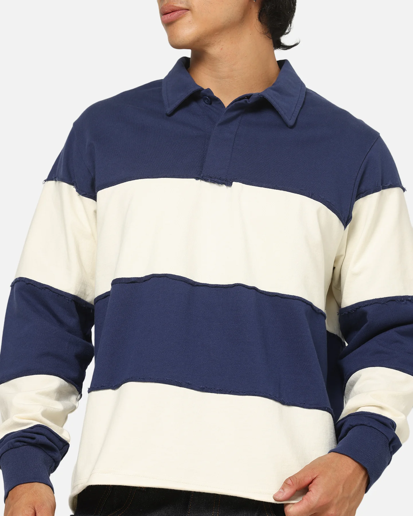 Carre Off Grid Rugby Shirt Navy - Image 7