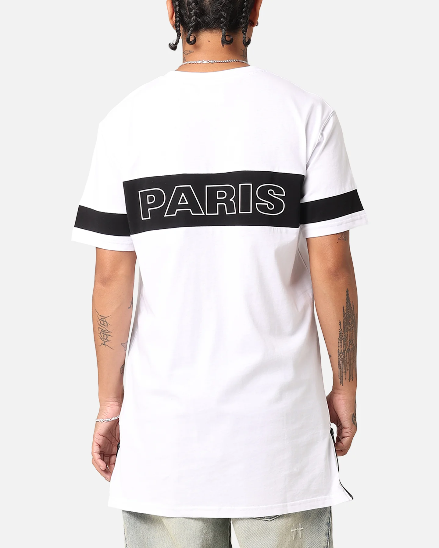 Carré Panneau Short Sleeve T-Shirt White/Black - Image 3