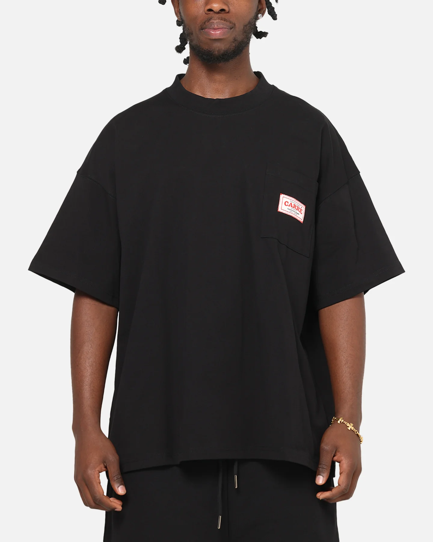 Carre Pocket T-Shirt Black - Image 2