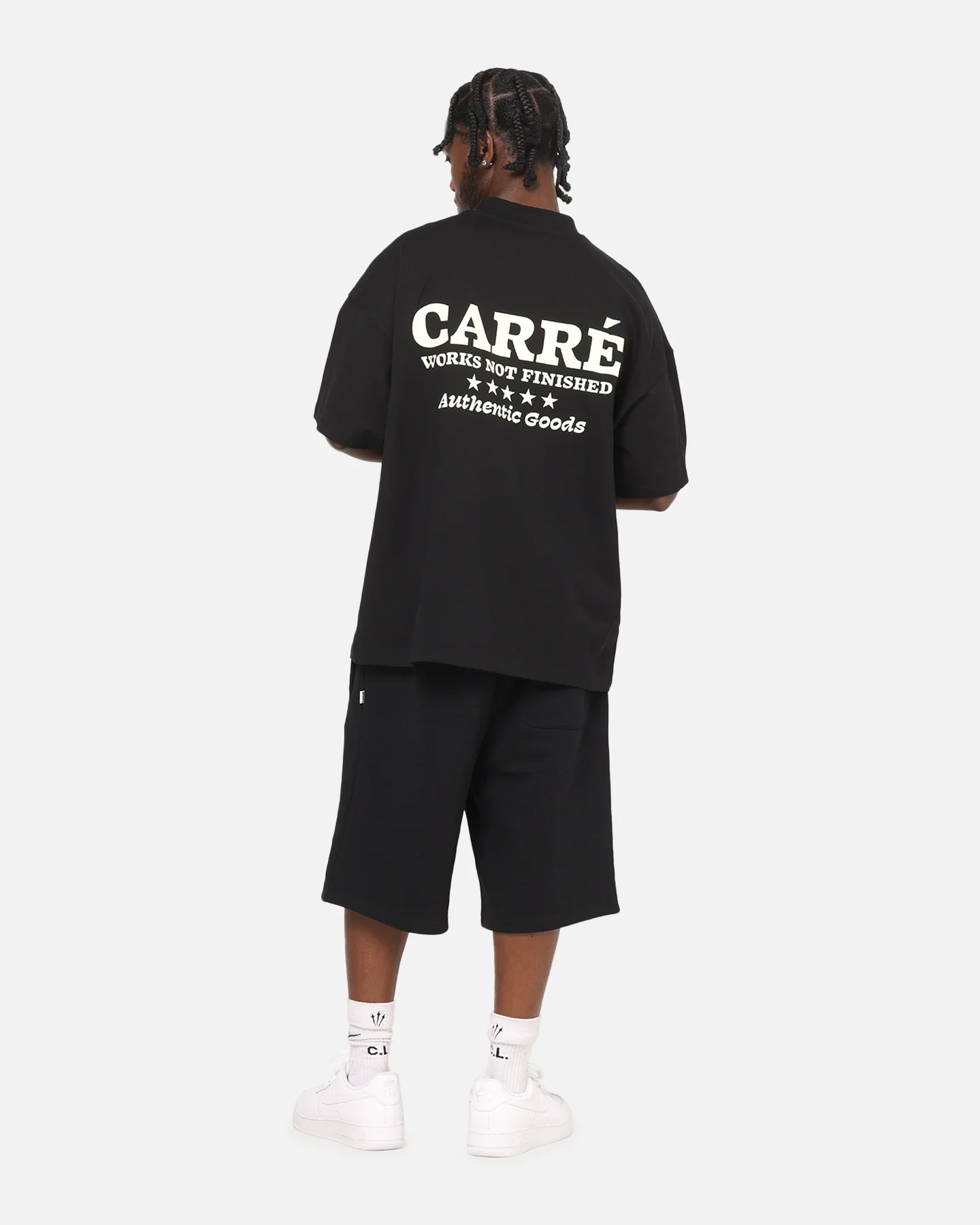 Carre Pocket T-Shirt Black - Image 3