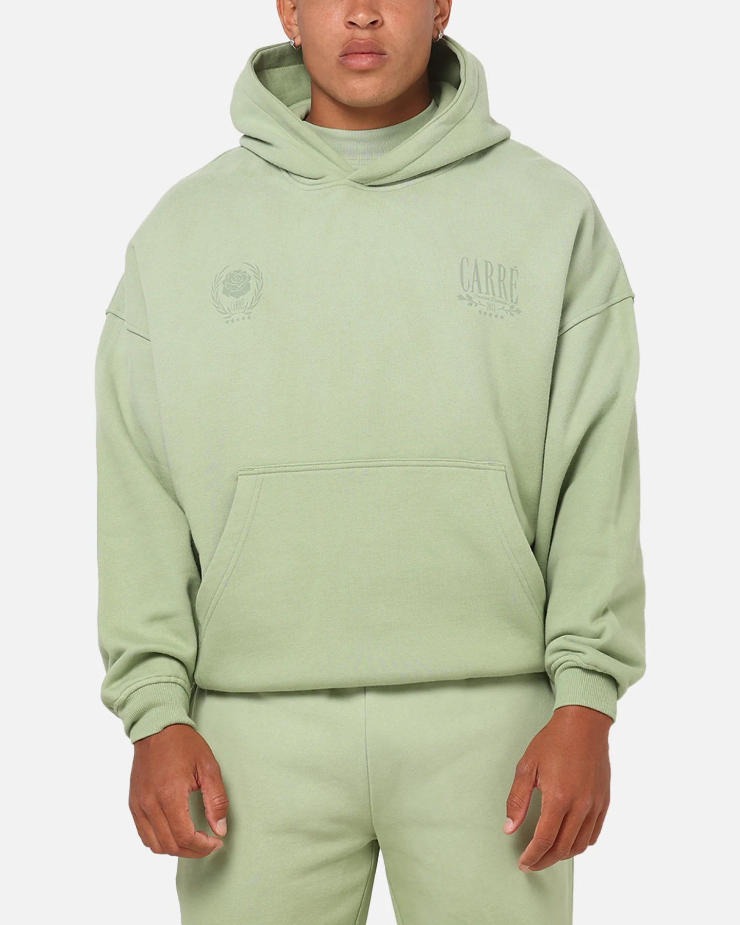 Carre Premium Essentials Hoodie Sage - Image 2