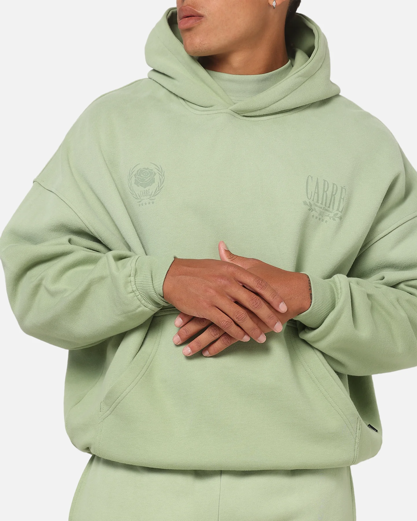 Carre Premium Essentials Hoodie Sage - Image 7