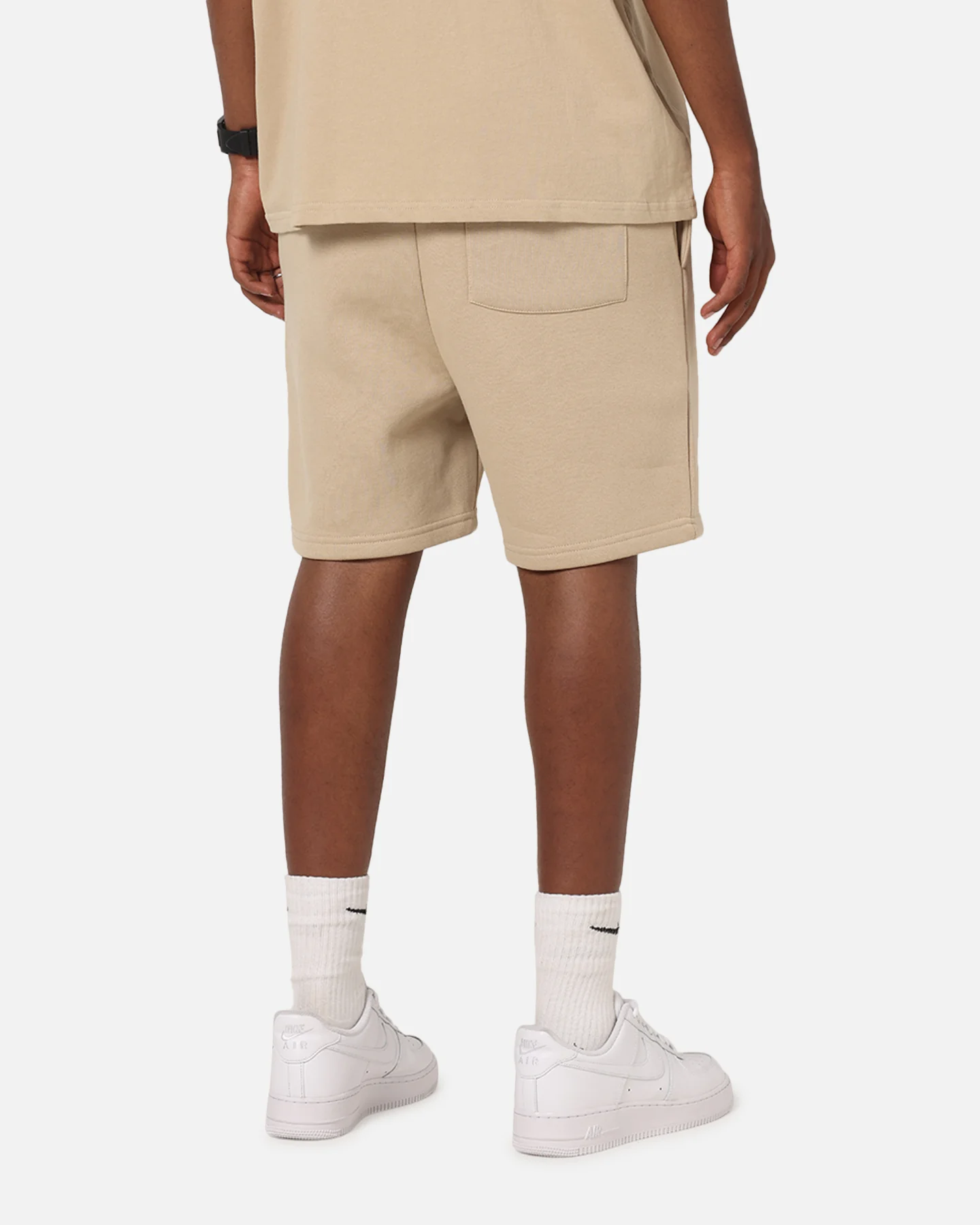 Carre Premium Essentials Sweat Shorts Light Brown - Image 6