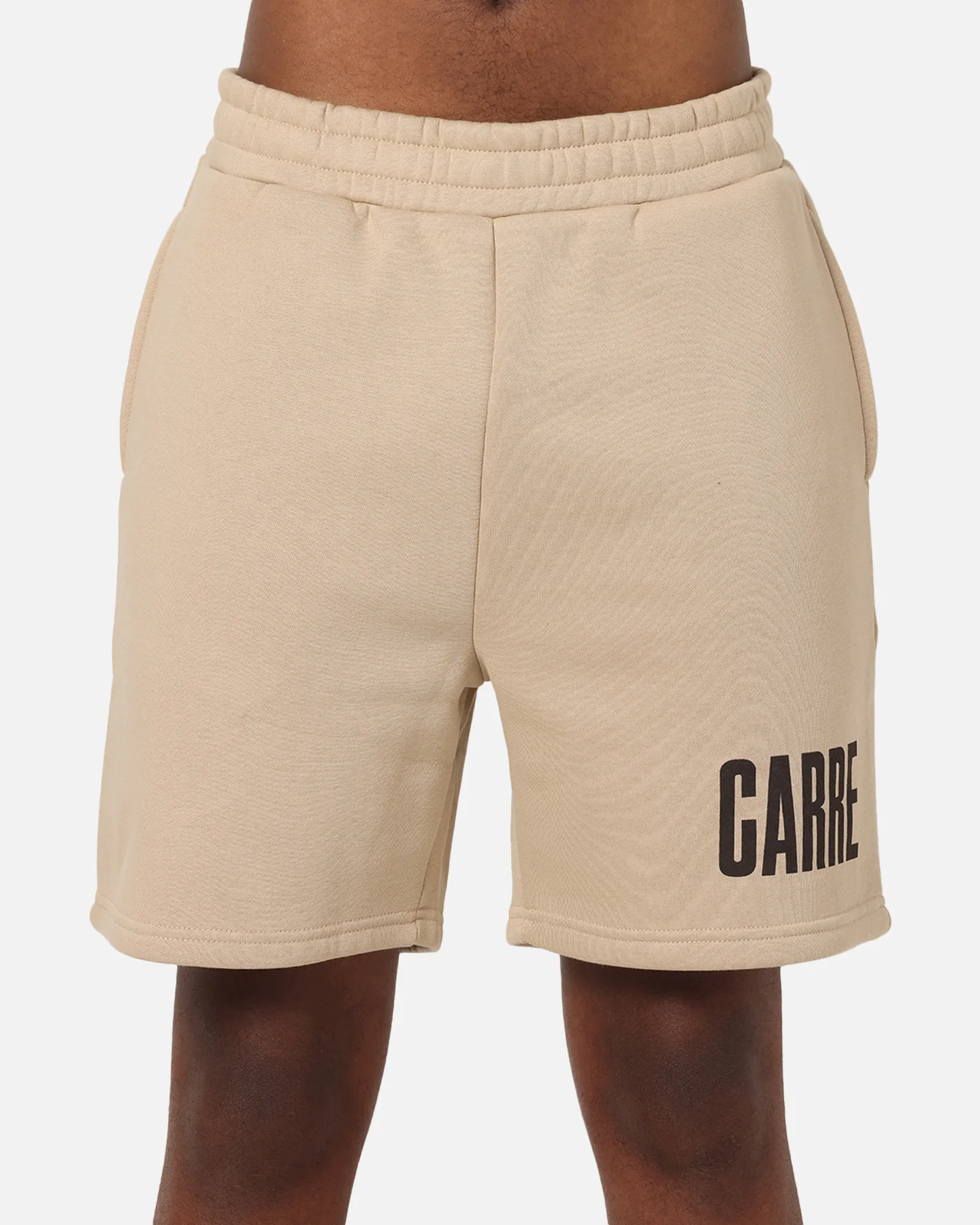 Carre Premium Essentials Sweat Shorts Light Brown - Image 7