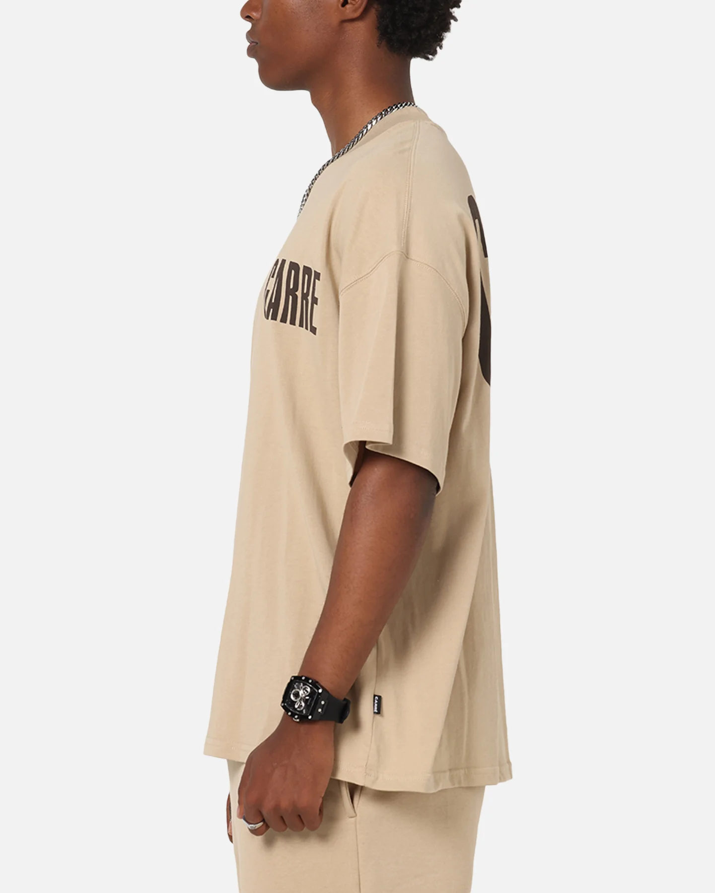 Carre Premium Essentials T-Shirt Light Brown - Image 6