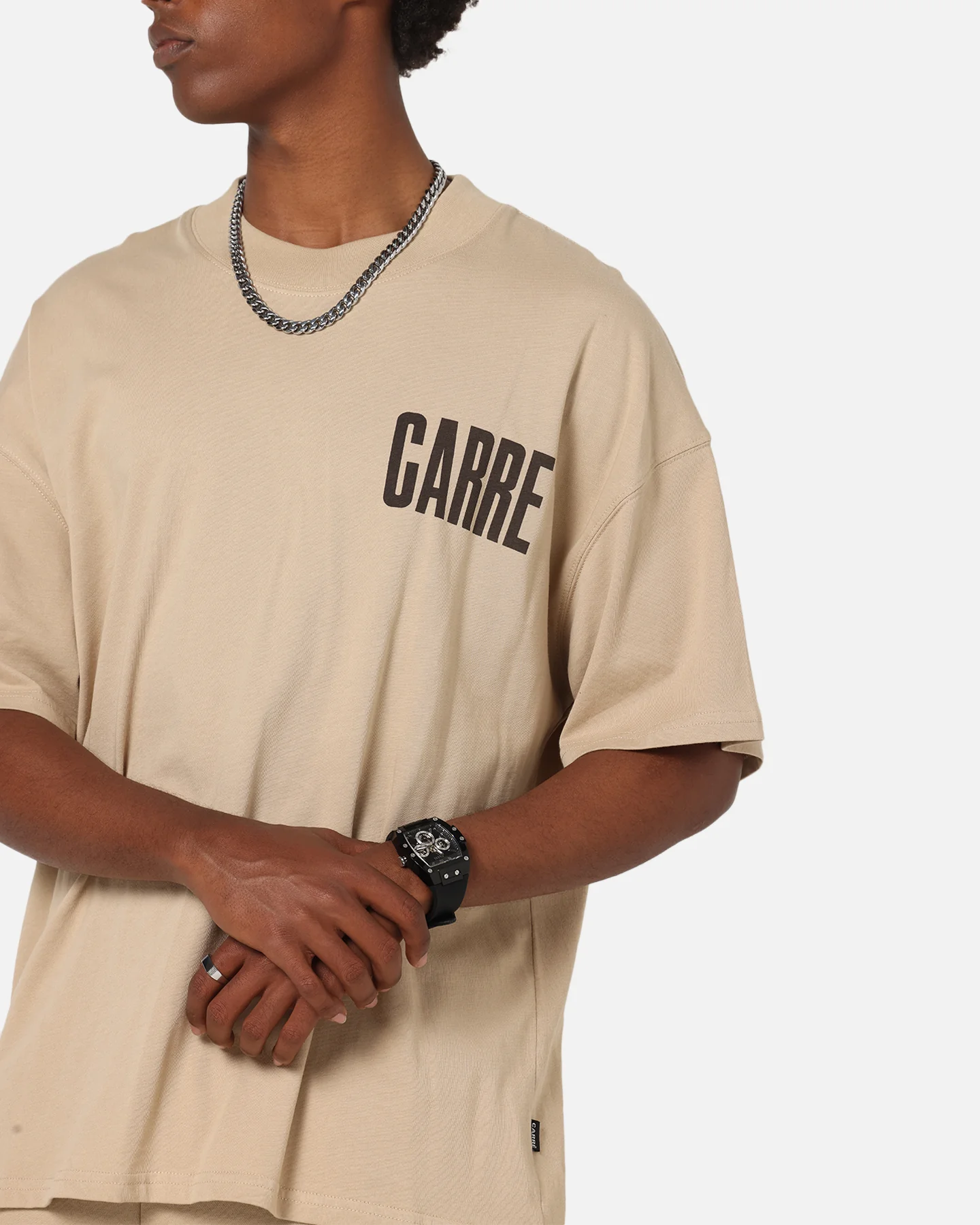 Carre Premium Essentials T-Shirt Light Brown - Image 8