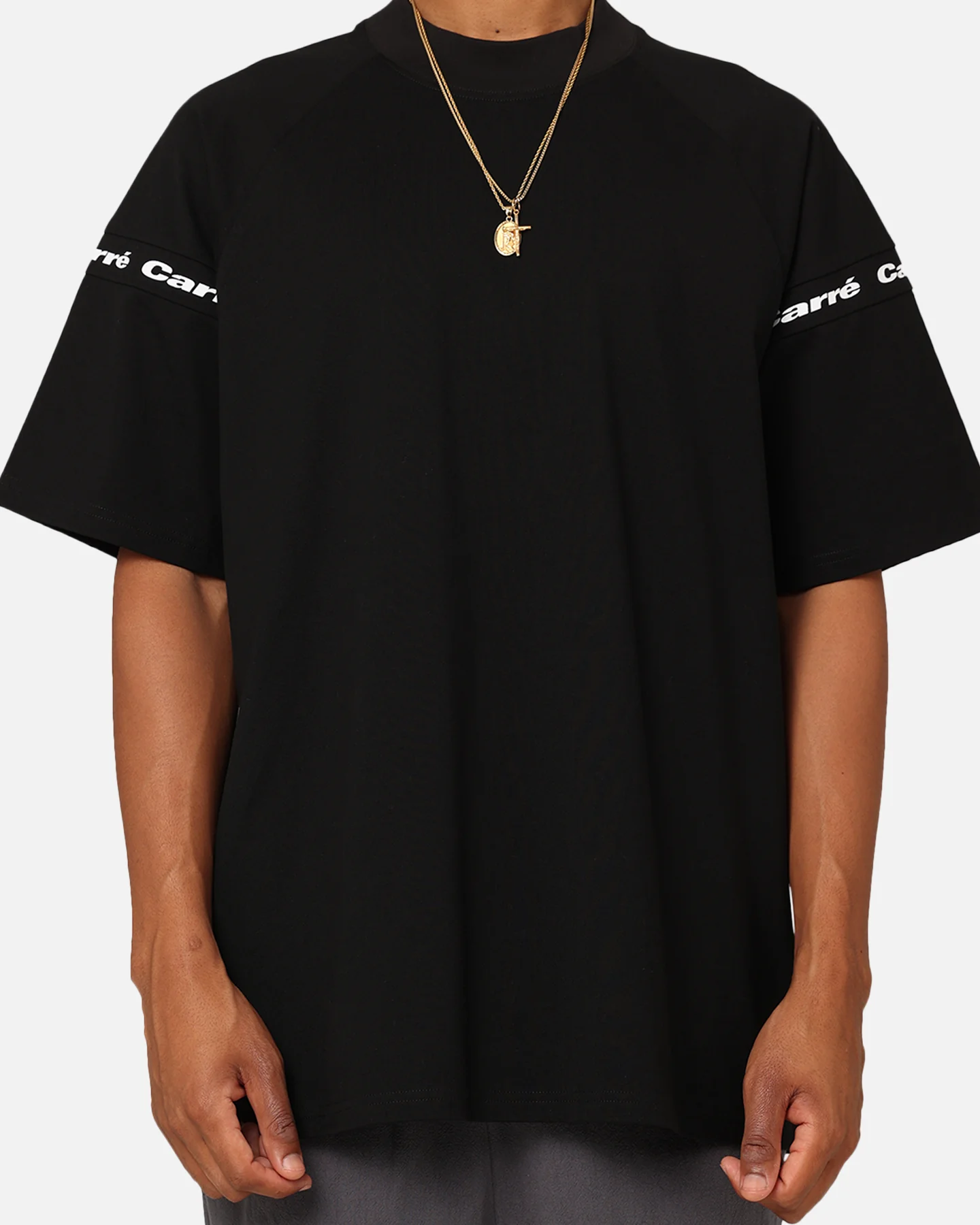 Carre Prime Oversized Raglan T-Shirt Black - Image 3