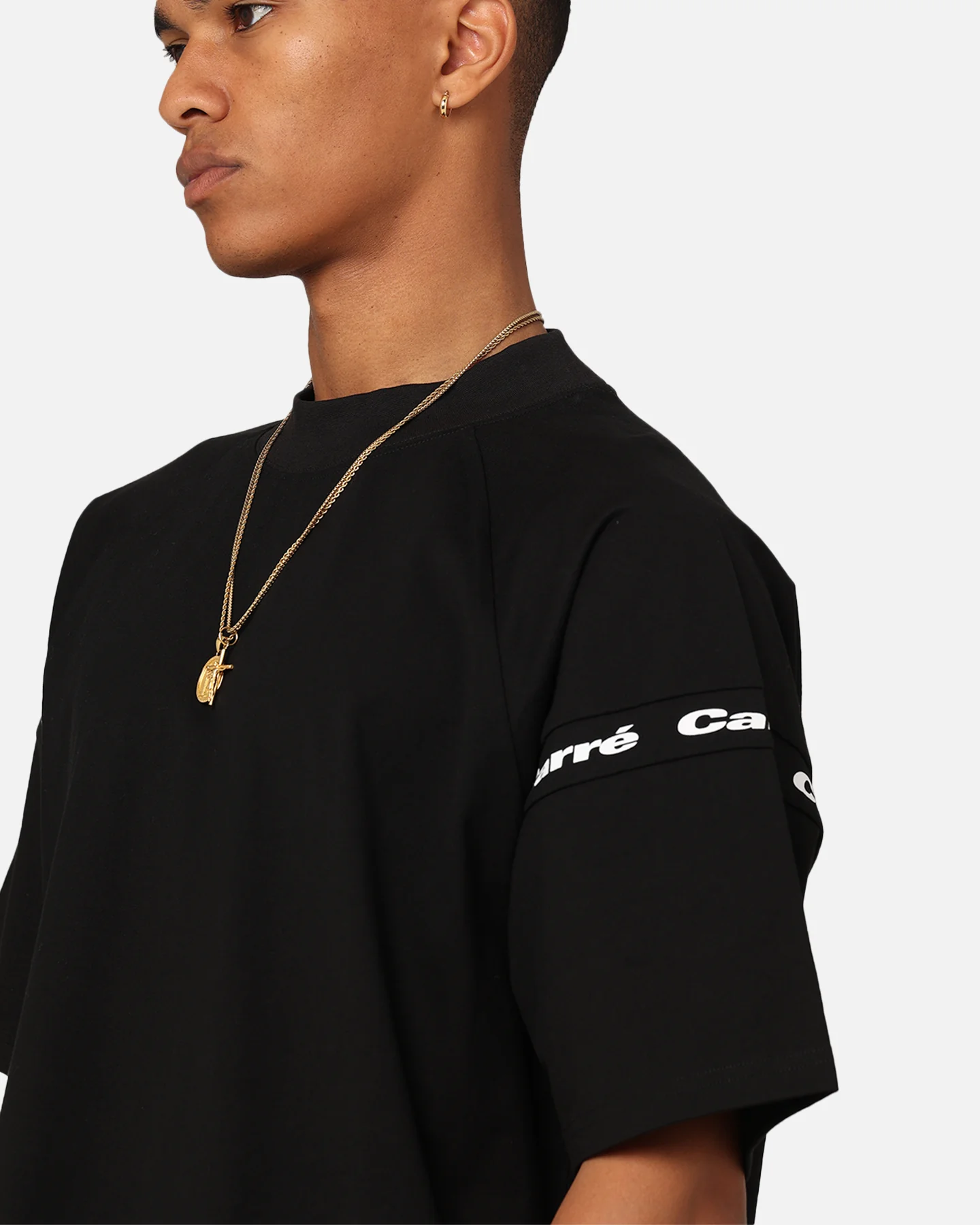 Carre Prime Oversized Raglan T-Shirt Black - Image 7