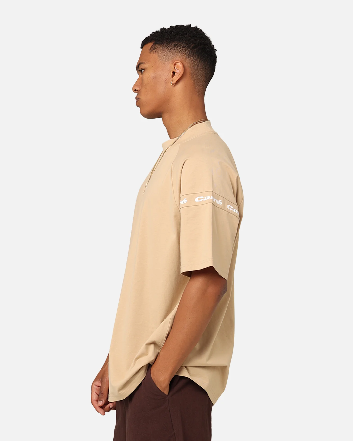 Carre Prime Oversized Raglan T-Shirt Stone - Image 6