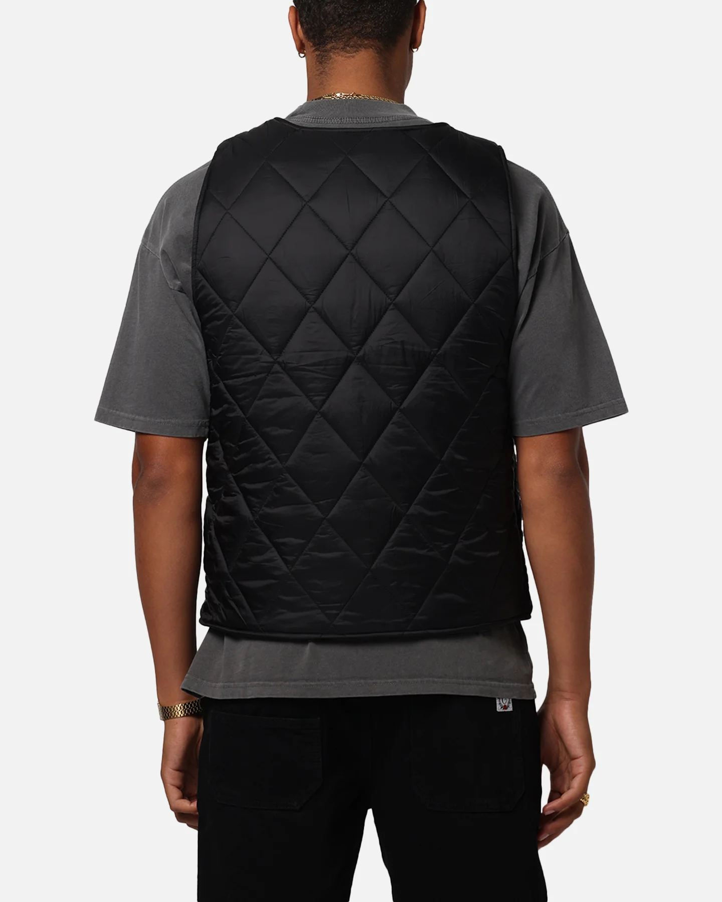 Carre Quilted Vest Black - Image 3