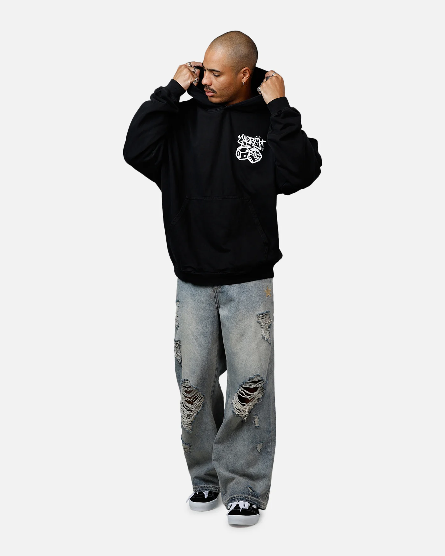Carre Rolling Worldwide Hoodie Black - Image 3