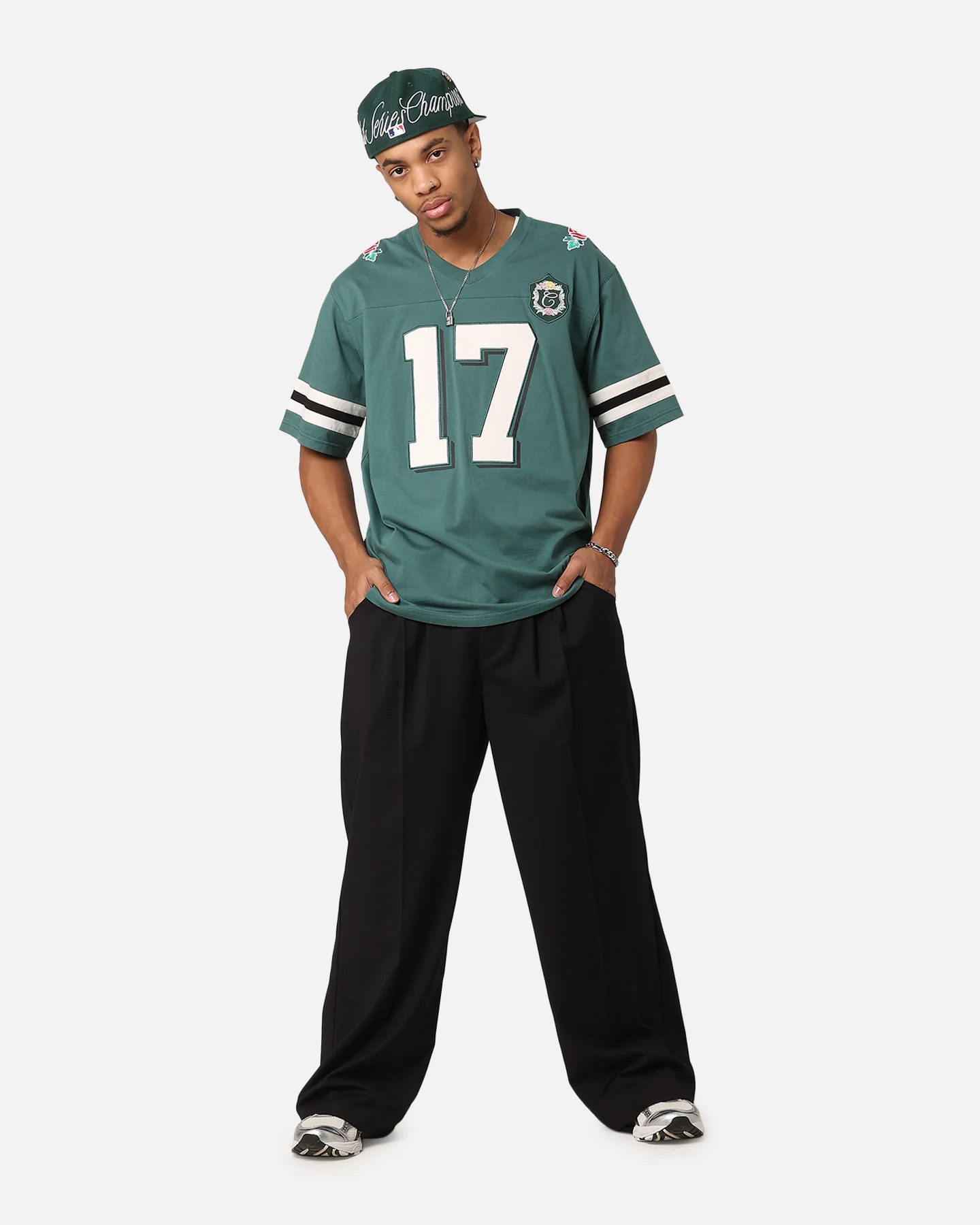 Carre Rose Bowl Football T-Shirt Green - Image 3