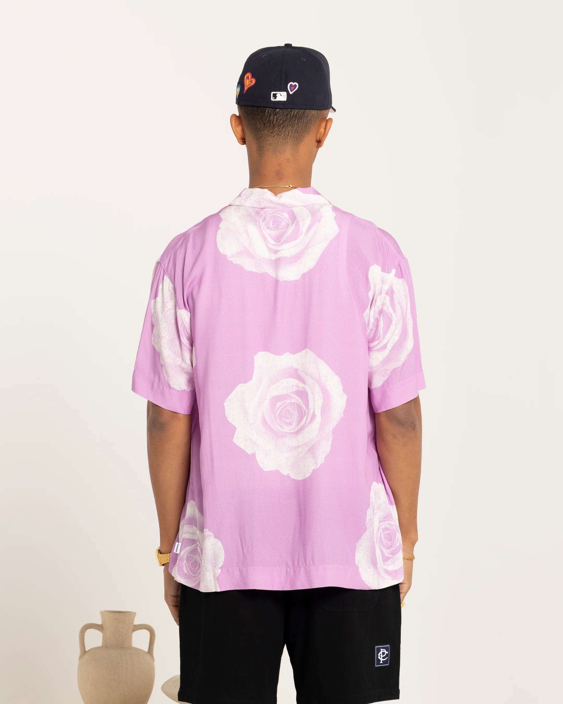 Carré Rose Bunch Button Up Shirt Pastel Purple - Image 4