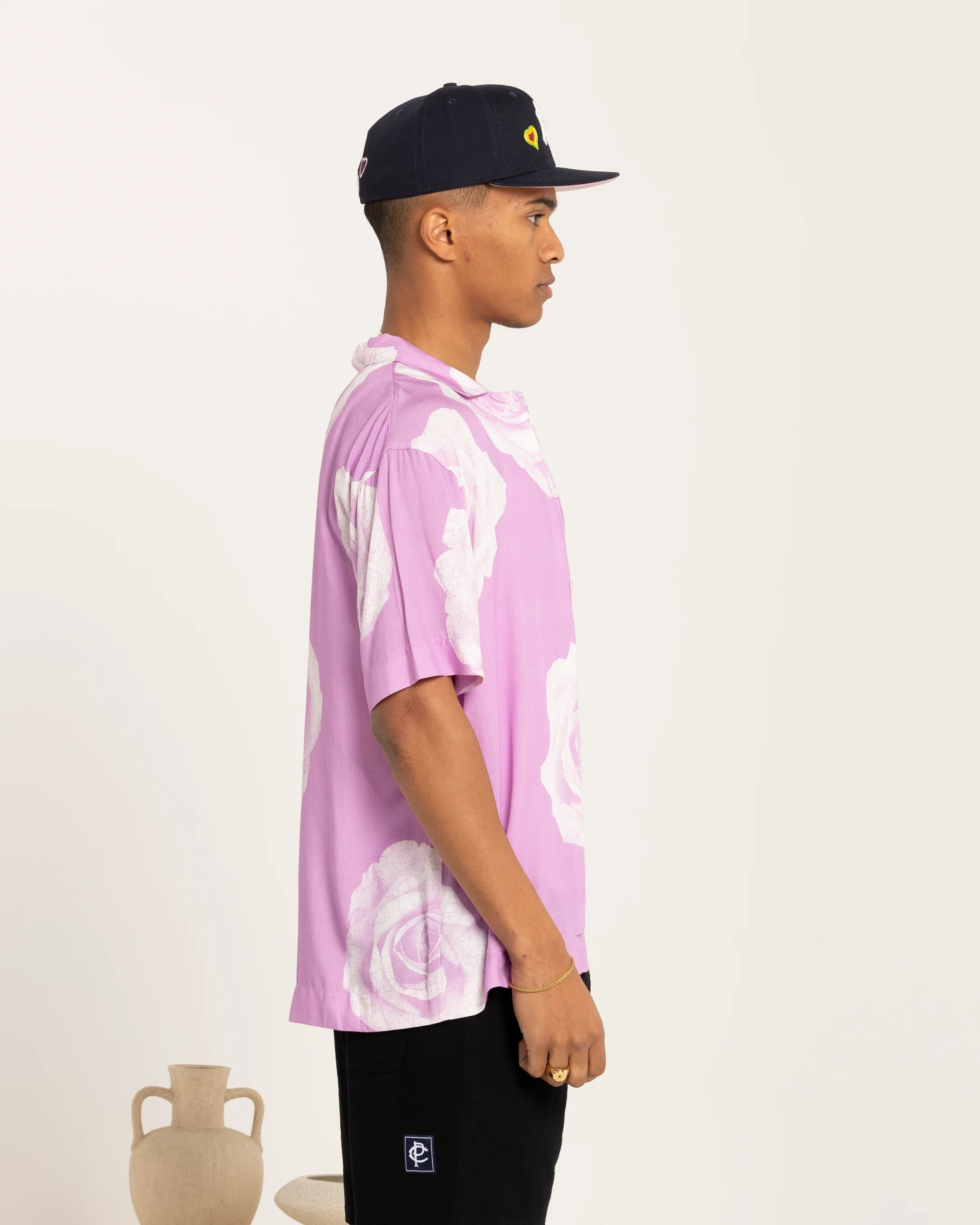 Carré Rose Bunch Button Up Shirt Pastel Purple - Image 5