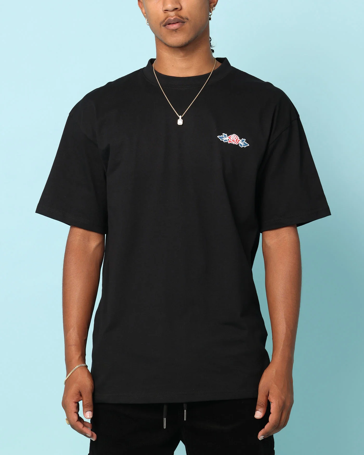 Carré Rosebud T-Shirt Black - Image 2