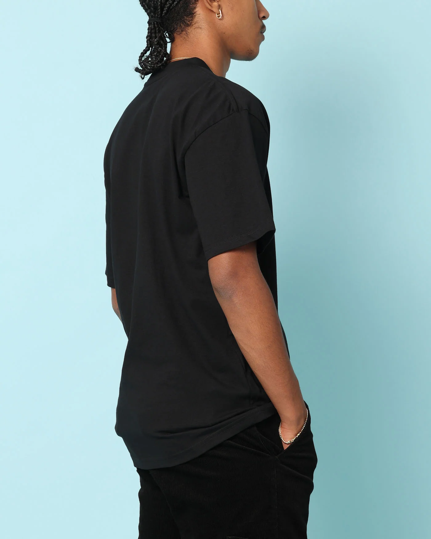 Carré Rosebud T-Shirt Black - Image 4