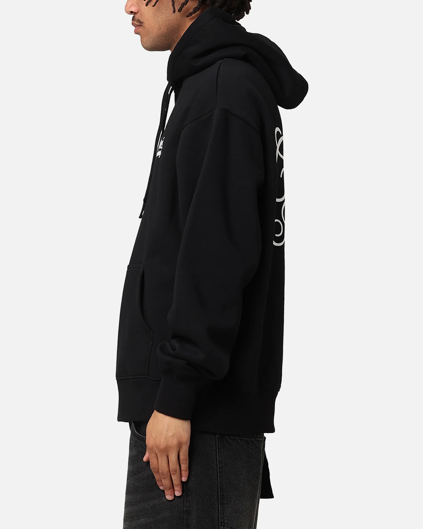 Carre Serif Hoodie Black - Image 6