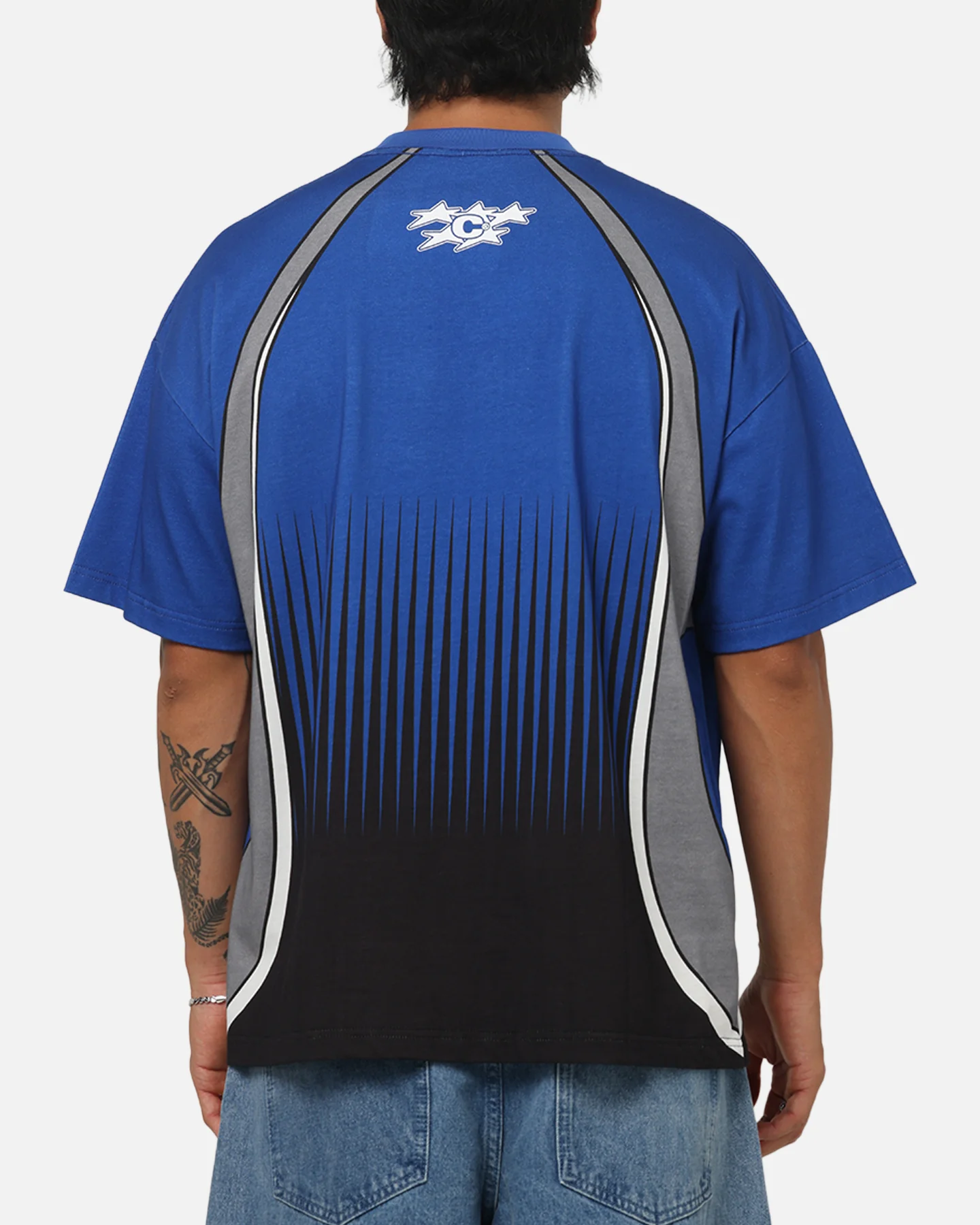 Carre Sideline T-Shirt Royal/Black - Image 3
