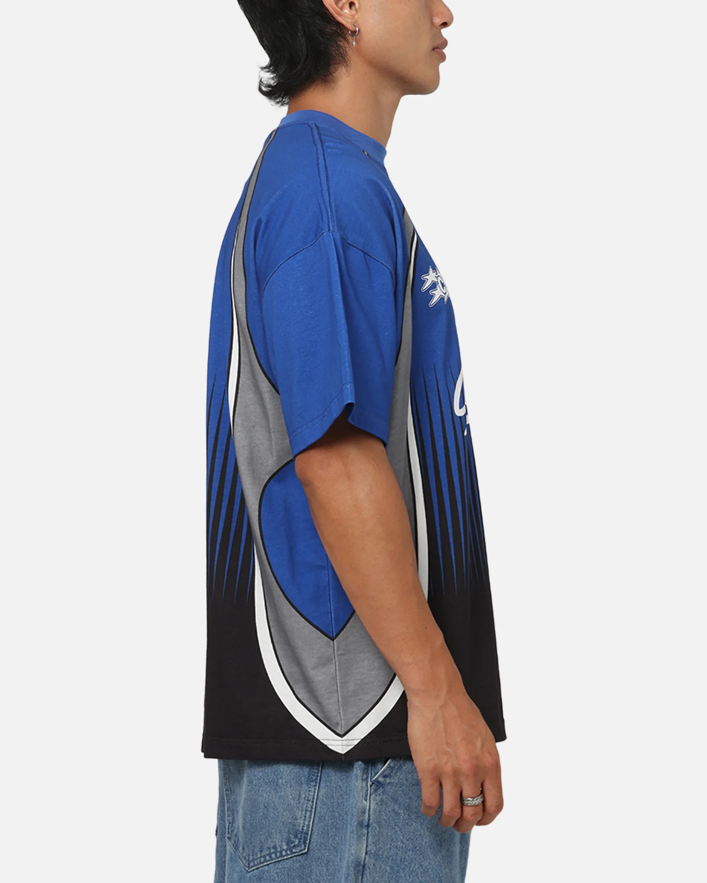 Carre Sideline T-Shirt Royal/Black - Image 4