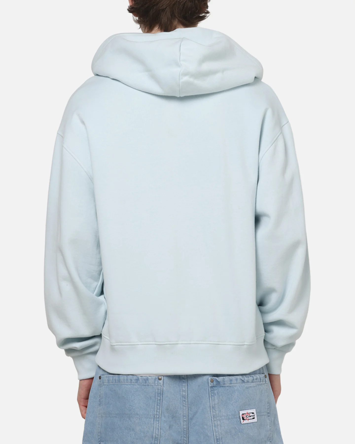 Carre Signature Zip Hoodie Light Blue - Image 3