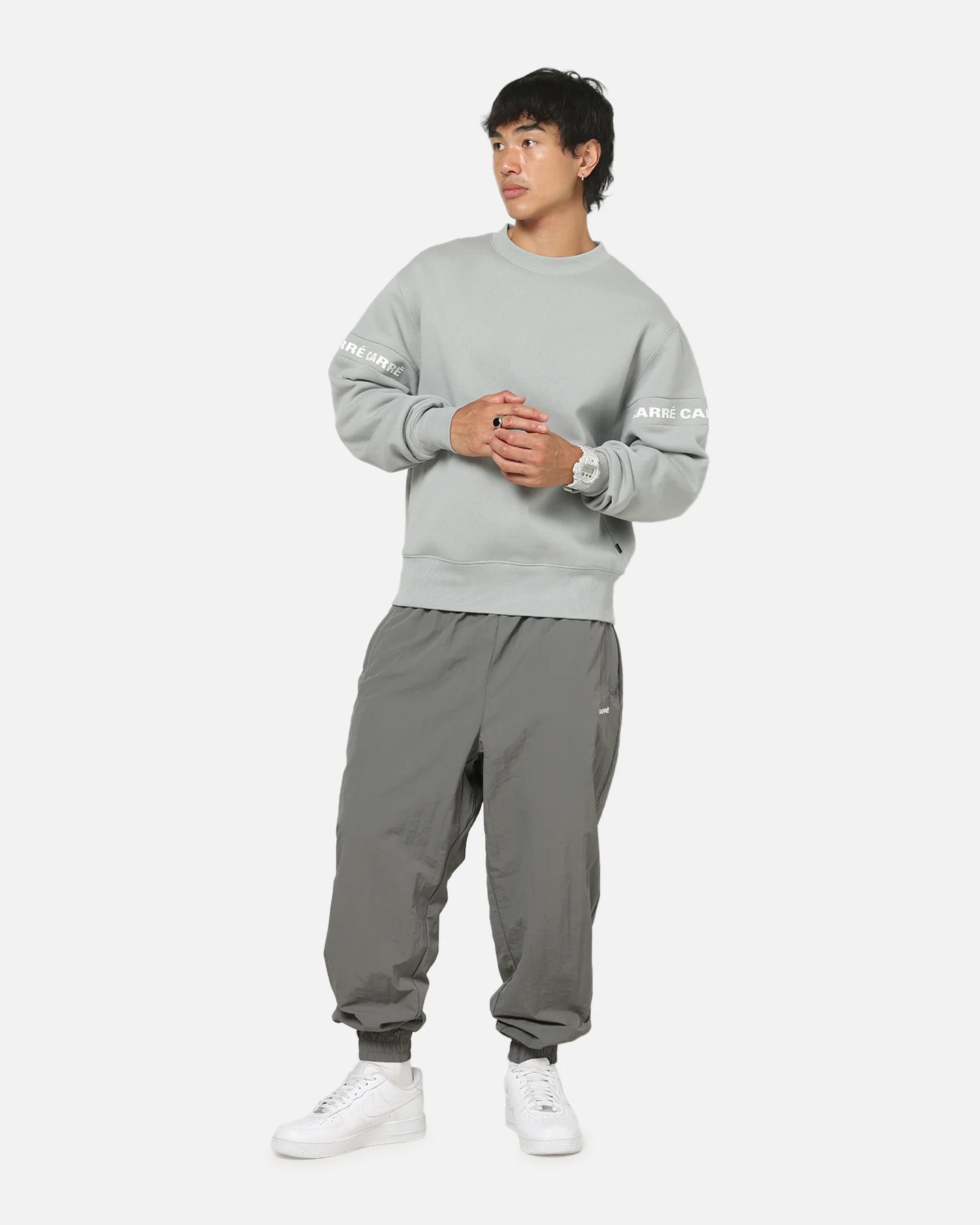 Carre Star Shooter Track Pants Grey Marle - Image 2