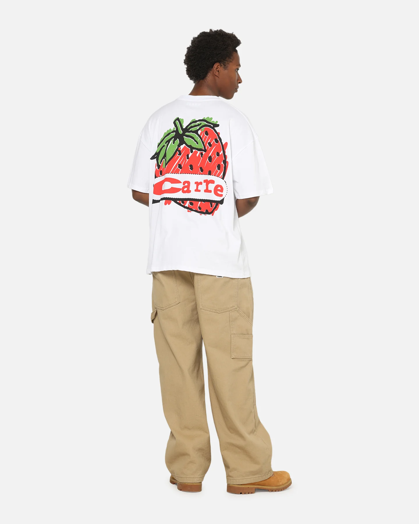 Carre Strawberry T-Shirt White - Image 3