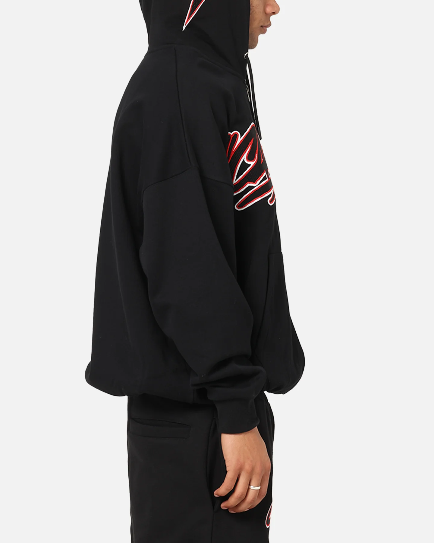Carre Terrace Zip Hoodie Black - Image 4