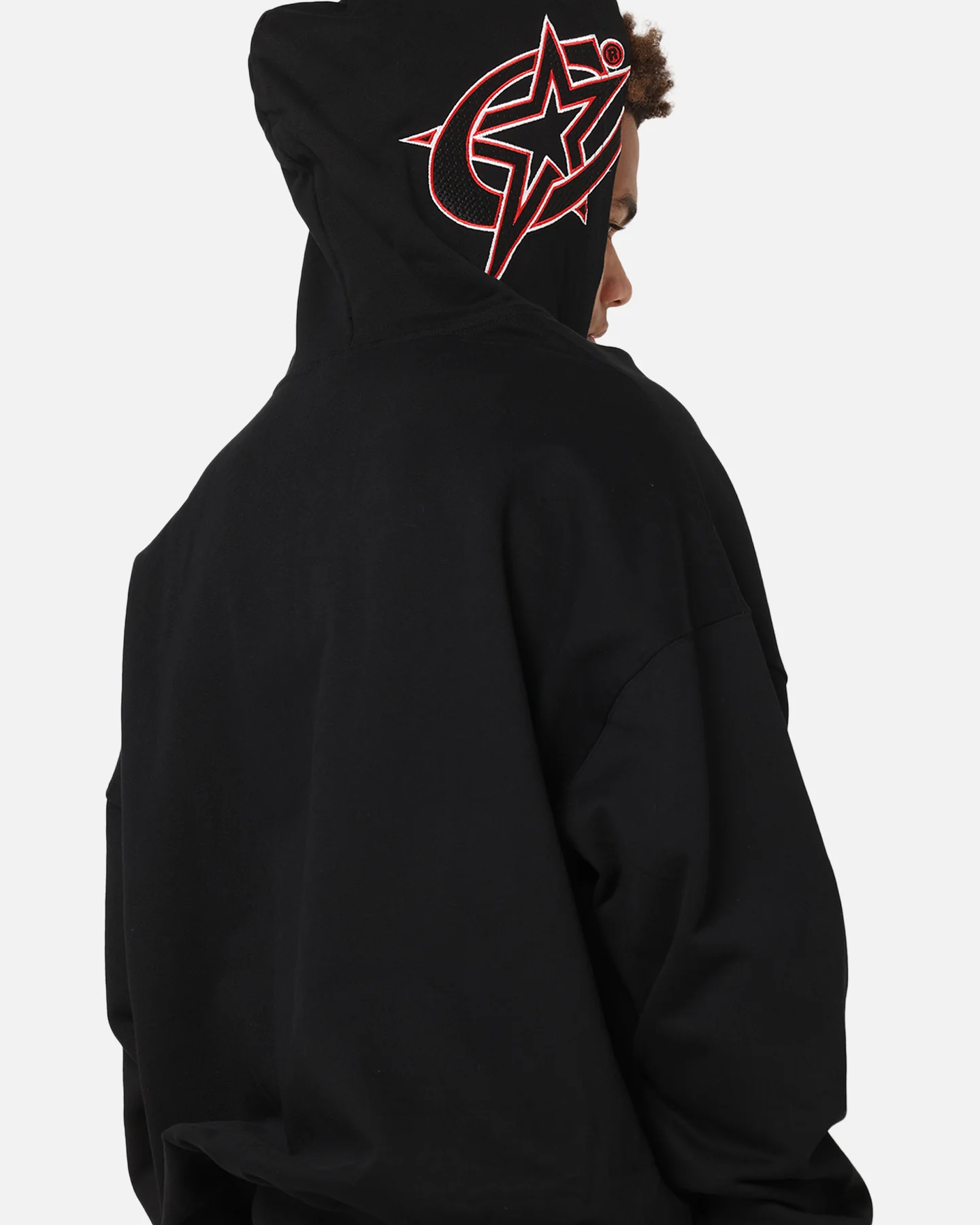Carre Terrace Zip Hoodie Black - Image 6