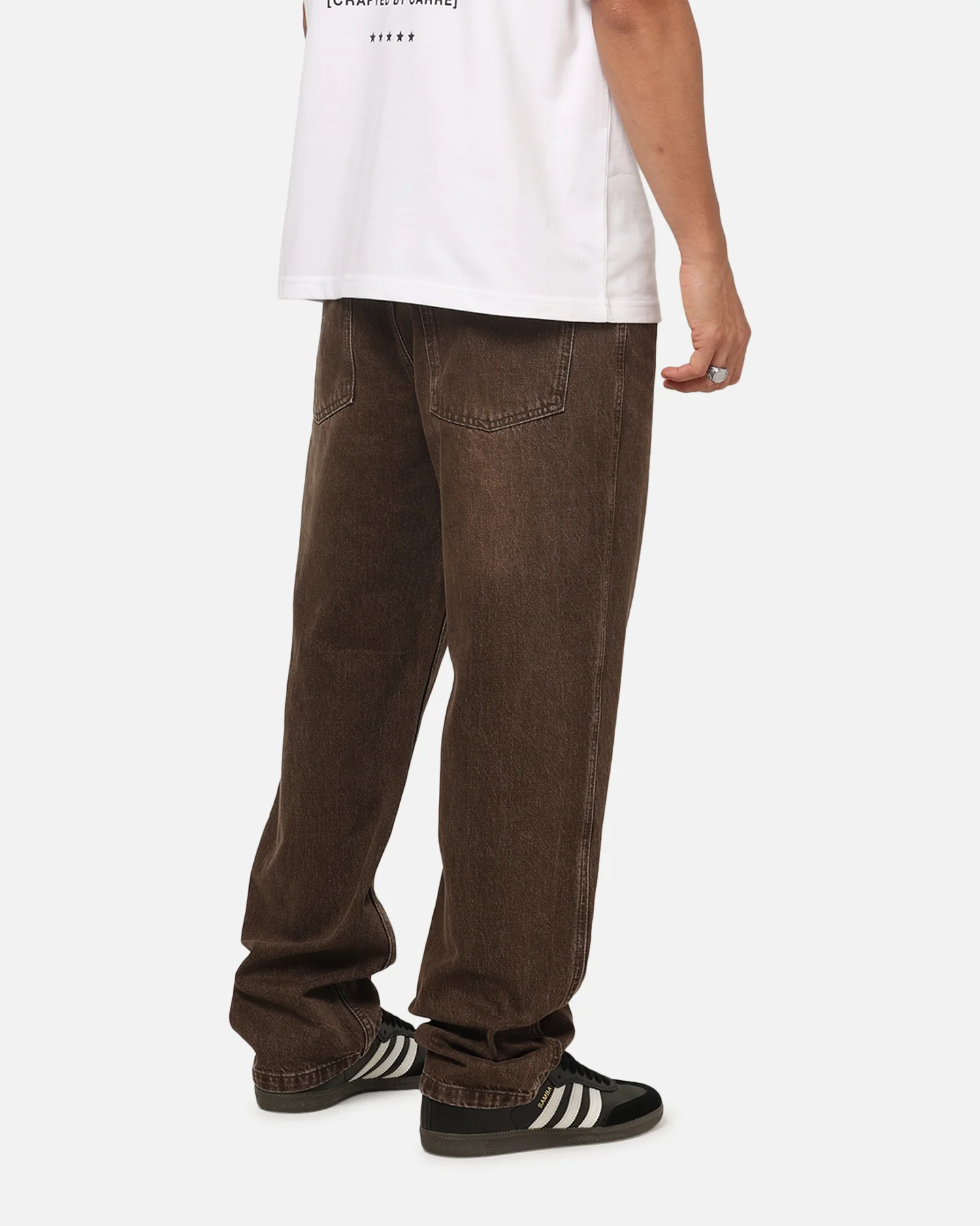 Carre Union Straight Fit Jeans Washed Brown - Image 5