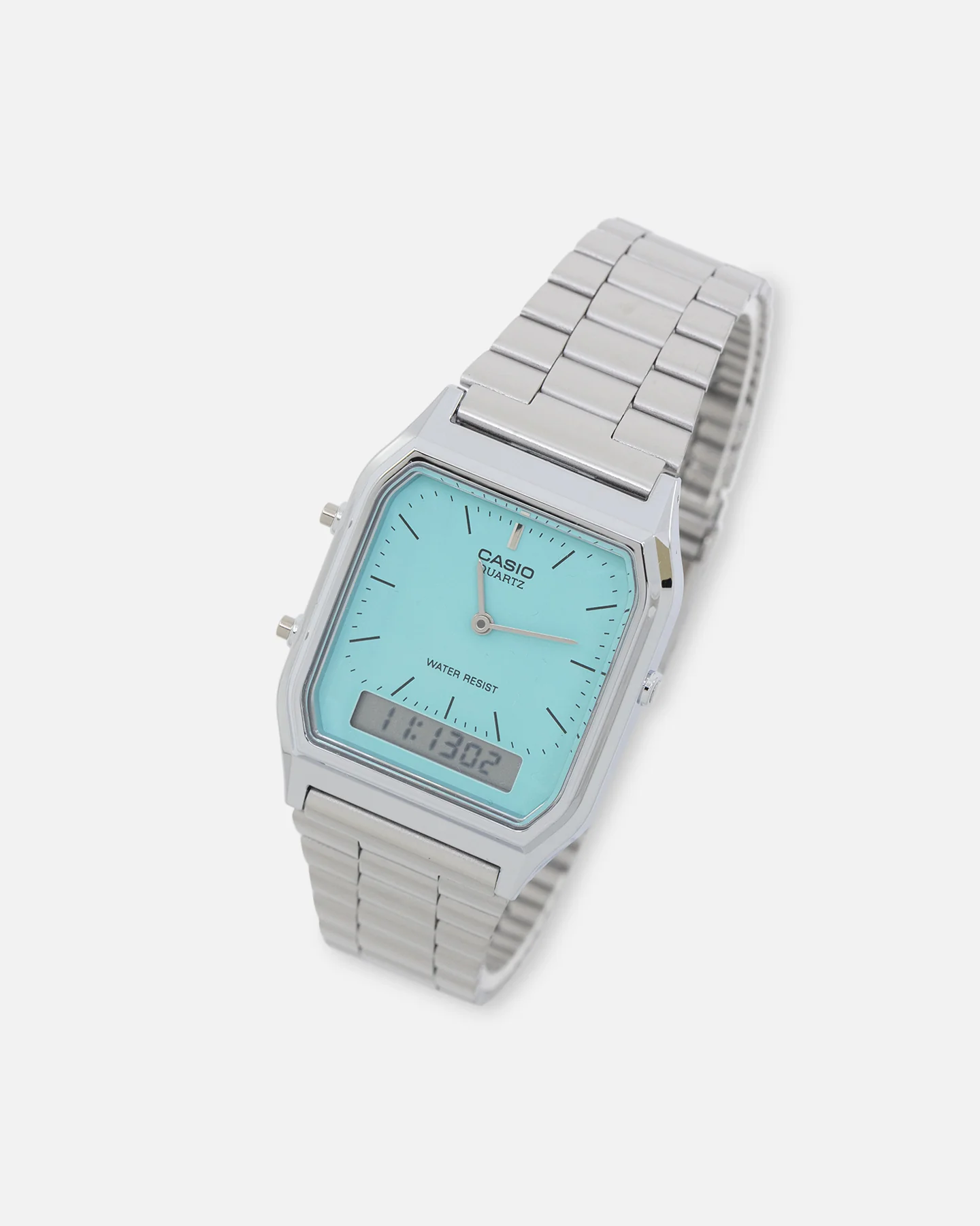 Casio AQ-230A-2A2MQYDF Watch Silver/Turquois - Image 2