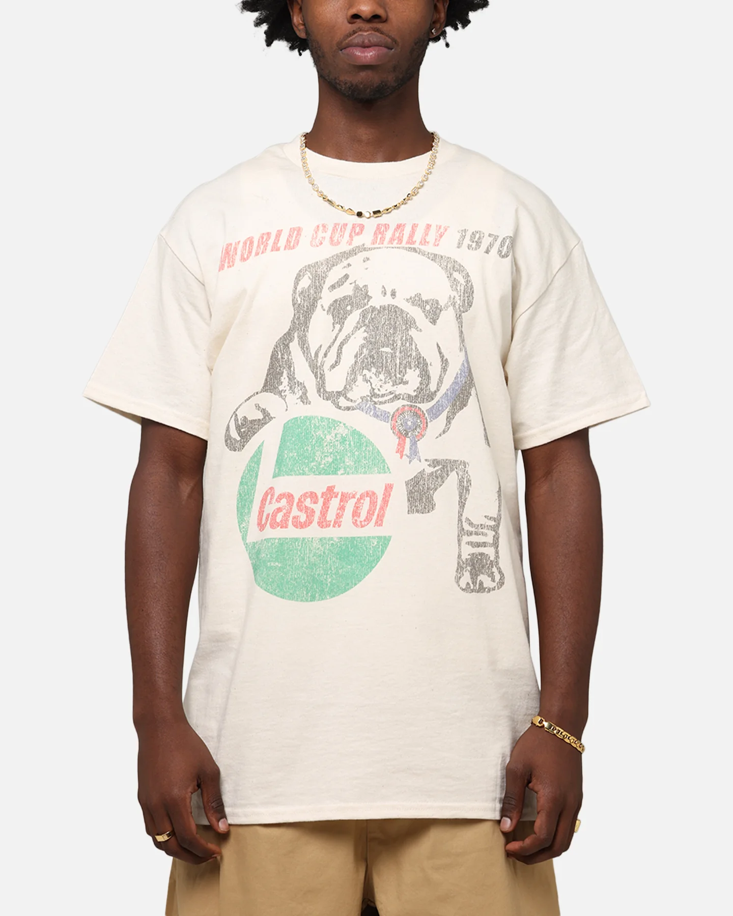 Castrol World Cup Rally T-Shirt Natural
