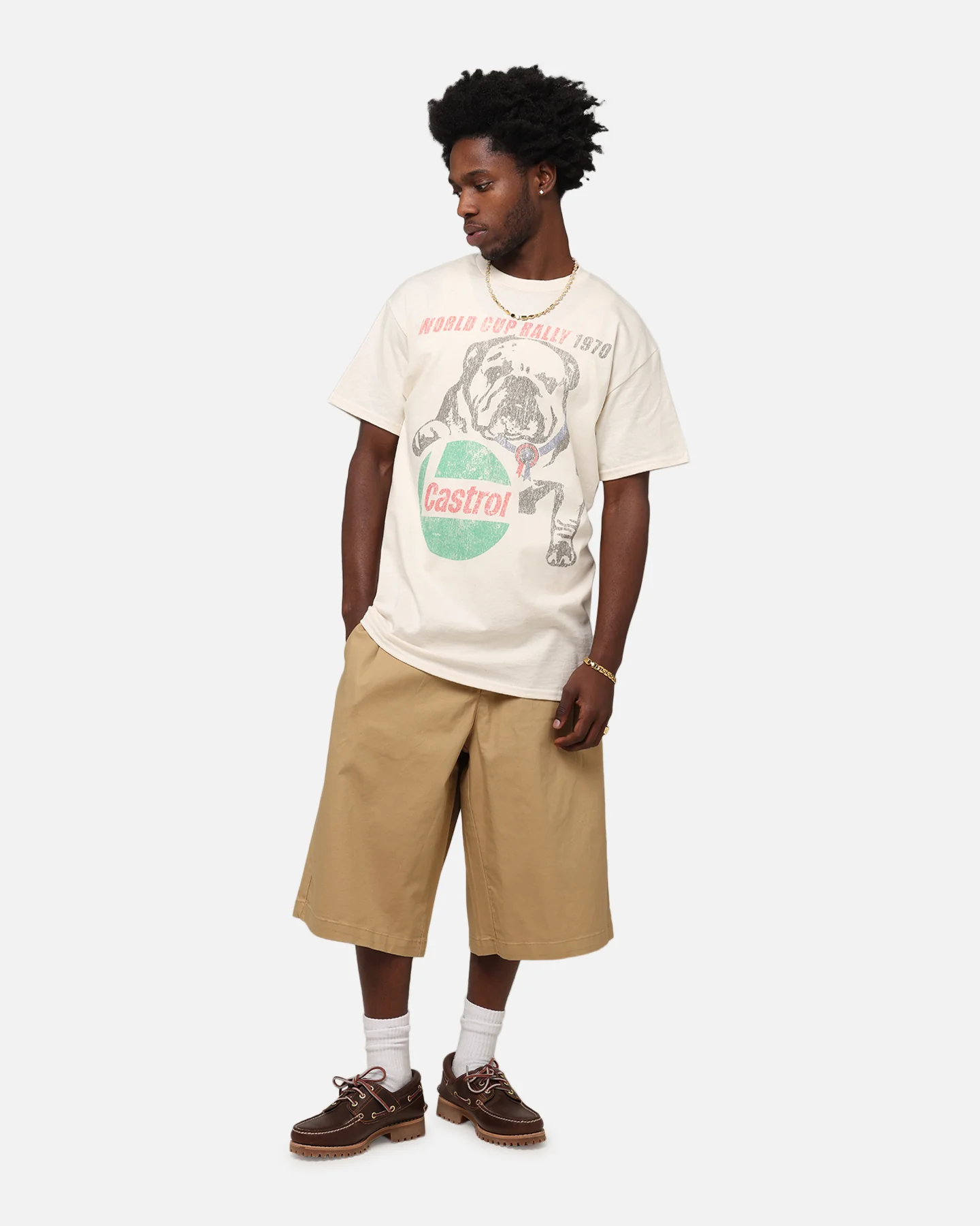 Castrol World Cup Rally T-Shirt Natural - Image 2