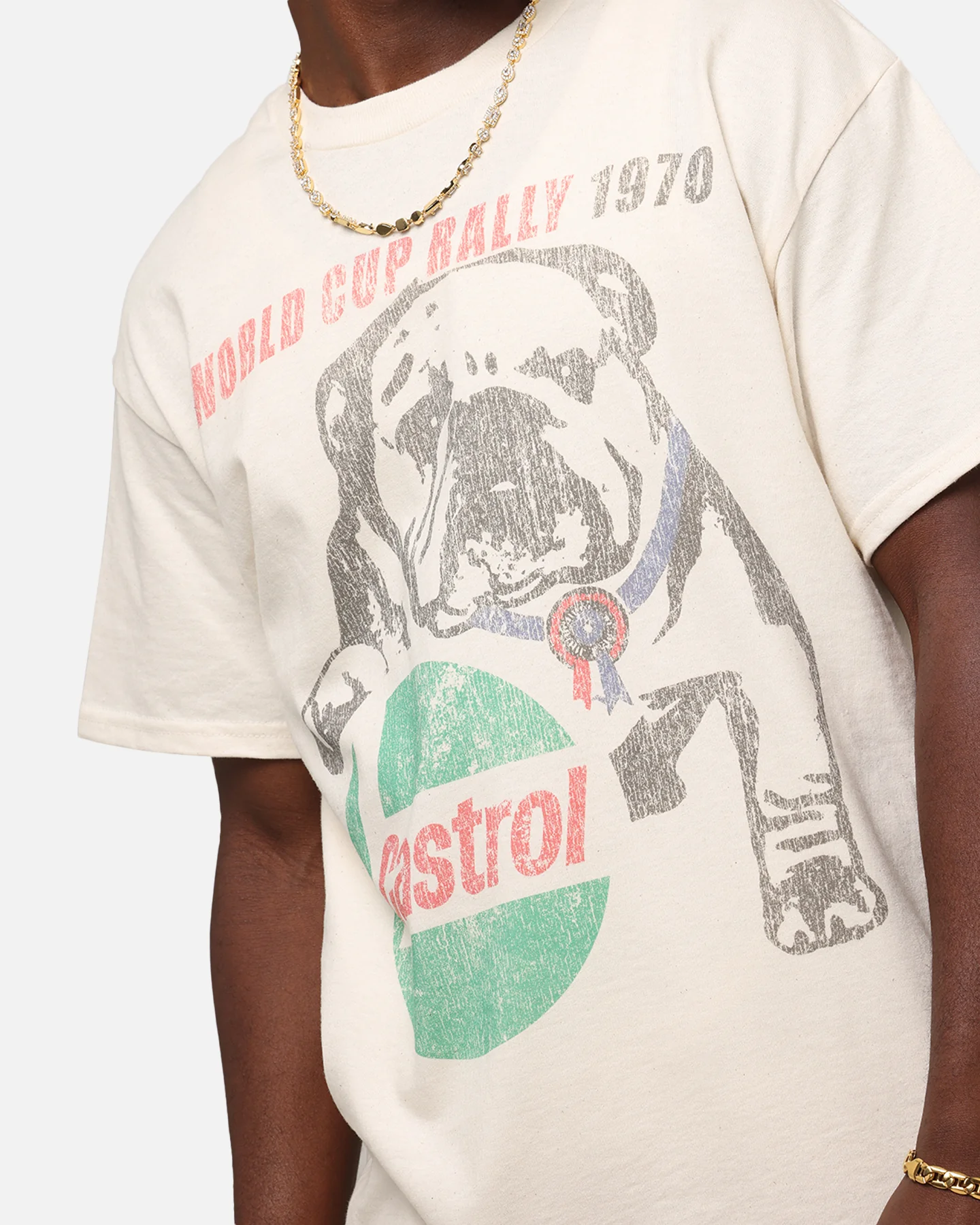 Castrol World Cup Rally T-Shirt Natural - Image 6
