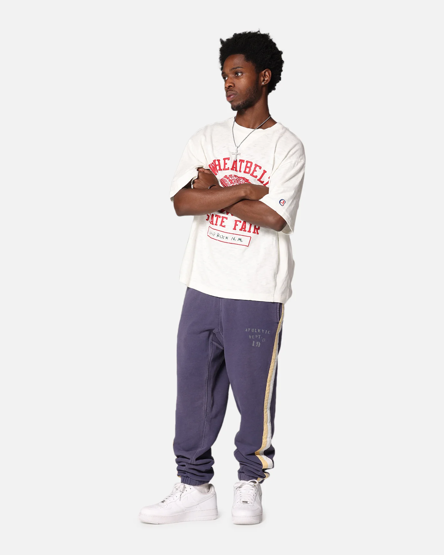 Champion 50's P.E Warm Up Sweatpants Athletic Navy - Image 2