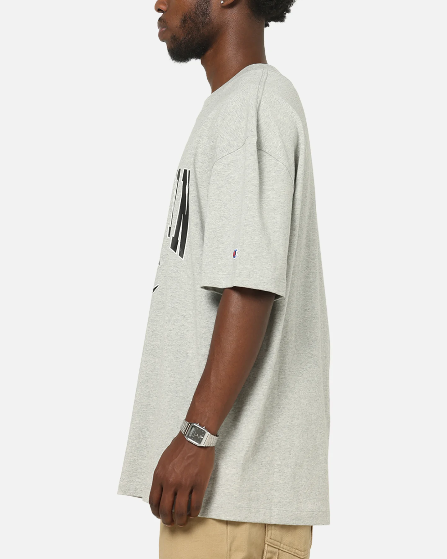 Champion CH Crew Athletic T-Shirt Grey Marle - Image 5