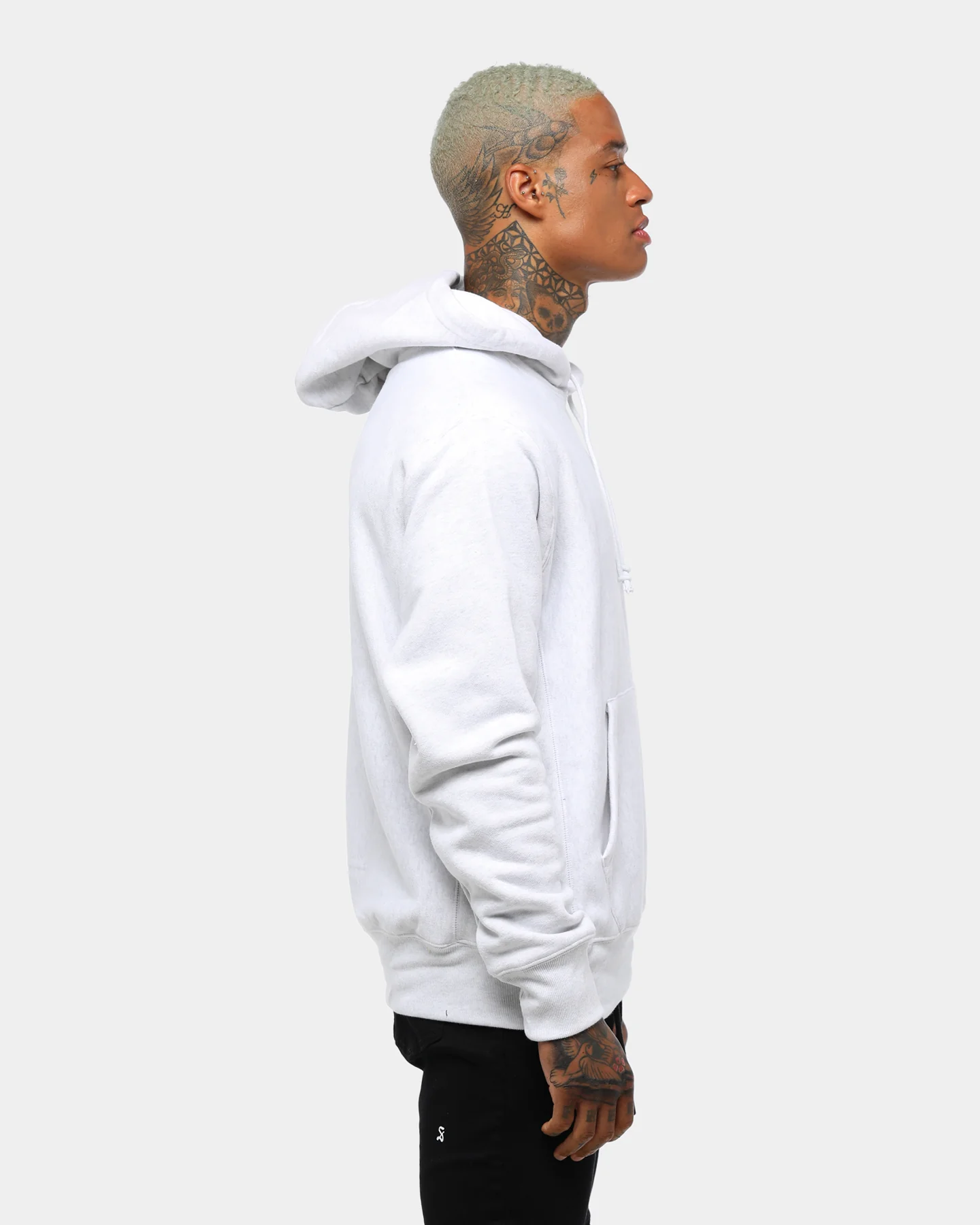 Champion Rev Weave Hoodie Silver - Image 4