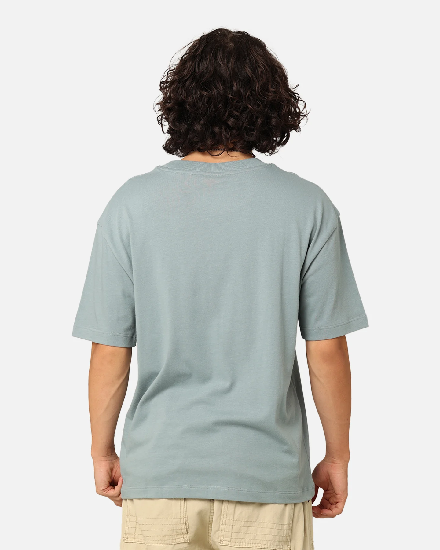 Champion Heritage New Script T-Shirt Sage Shimmer Green - Image 4