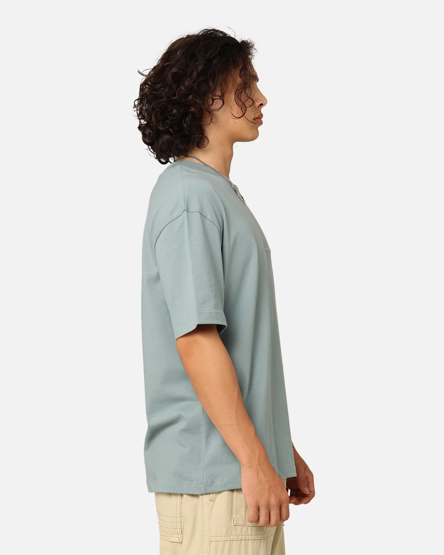 Champion Heritage New Script T-Shirt Sage Shimmer Green - Image 5