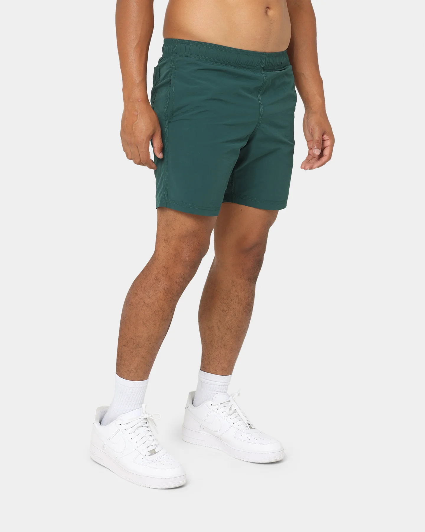 Champion LFS Nylon Shorts Midfield Green/Gold - Image 13