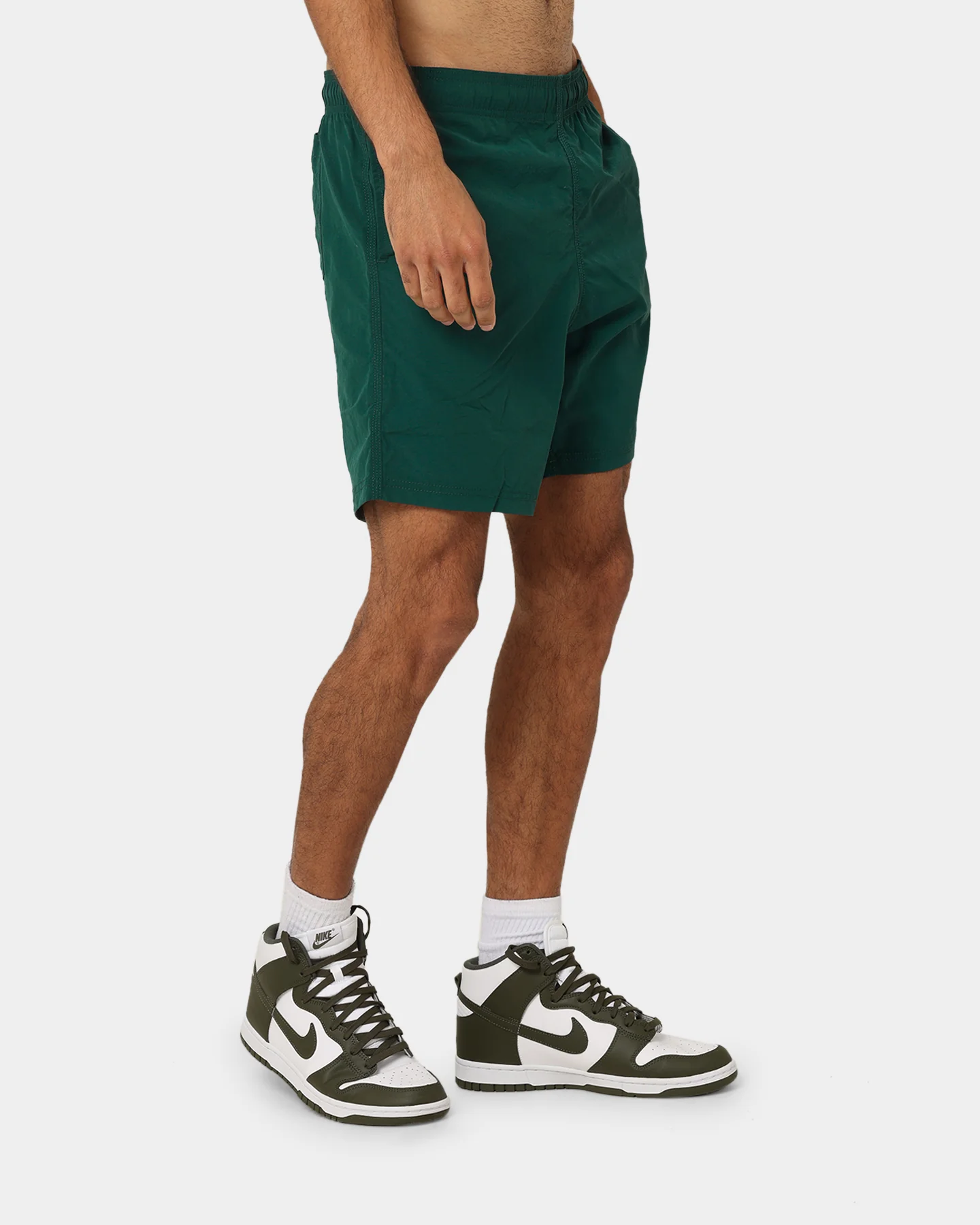 Champion LFS Nylon Shorts Midfield Green/Gold - Image 5
