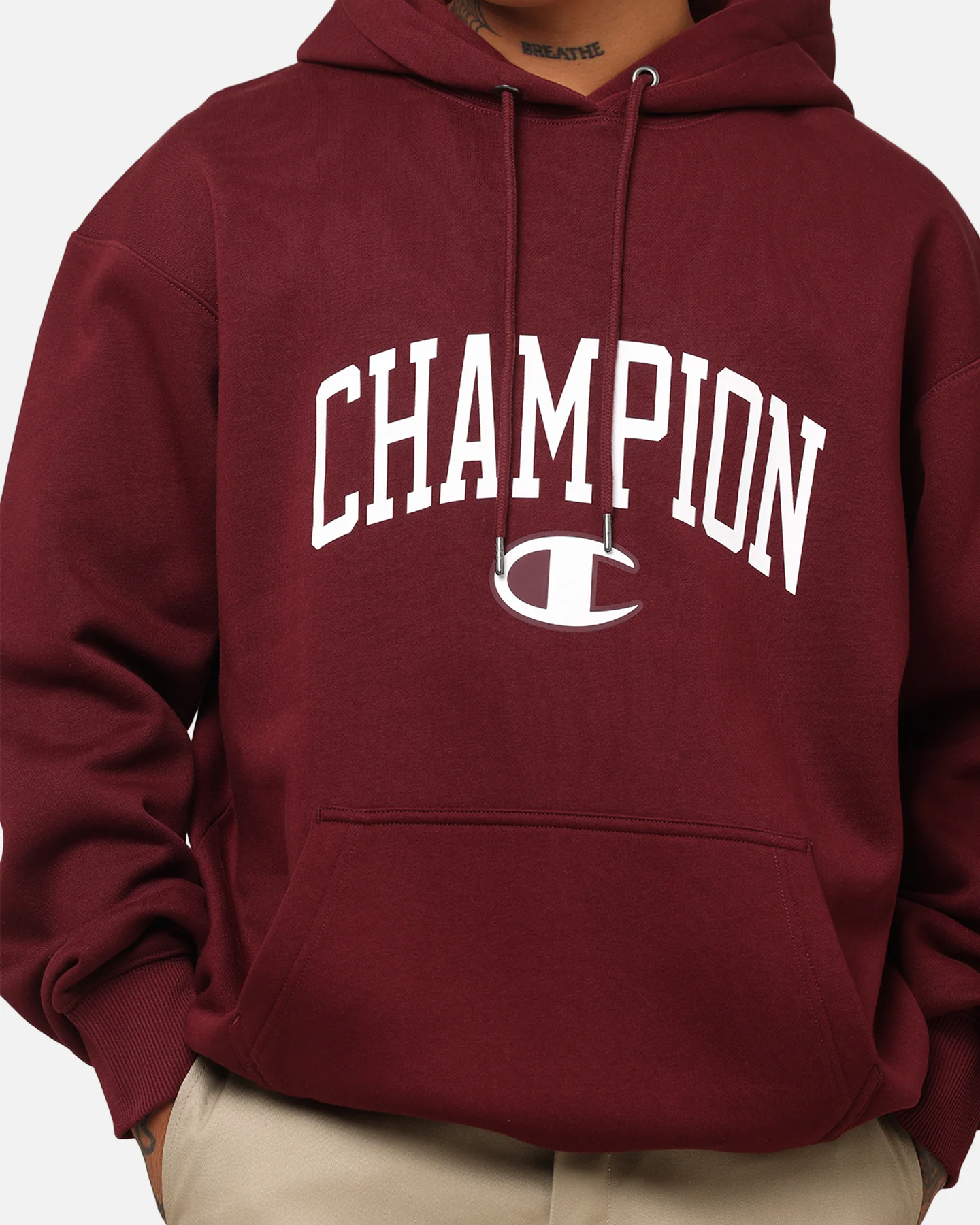 Champion Rochester Graphic Hoodie Red - Image 6
