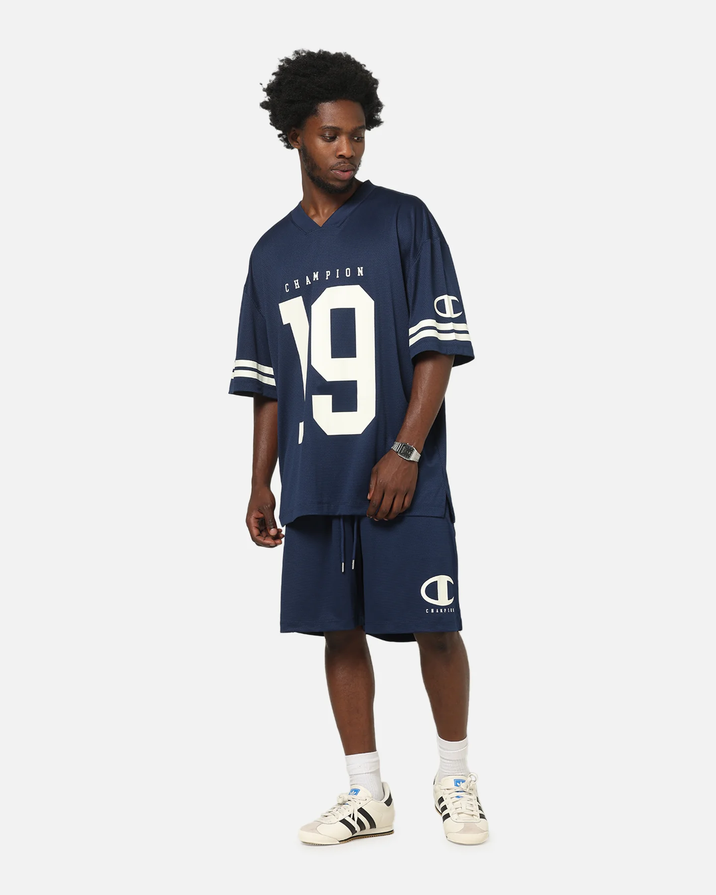 Champion Rochester Mesh Shorts Navy - Image 2