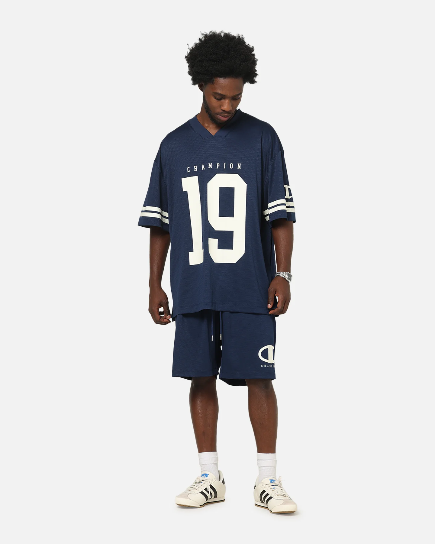 Champion Rochester Mesh T-Shirt Navy - Image 2