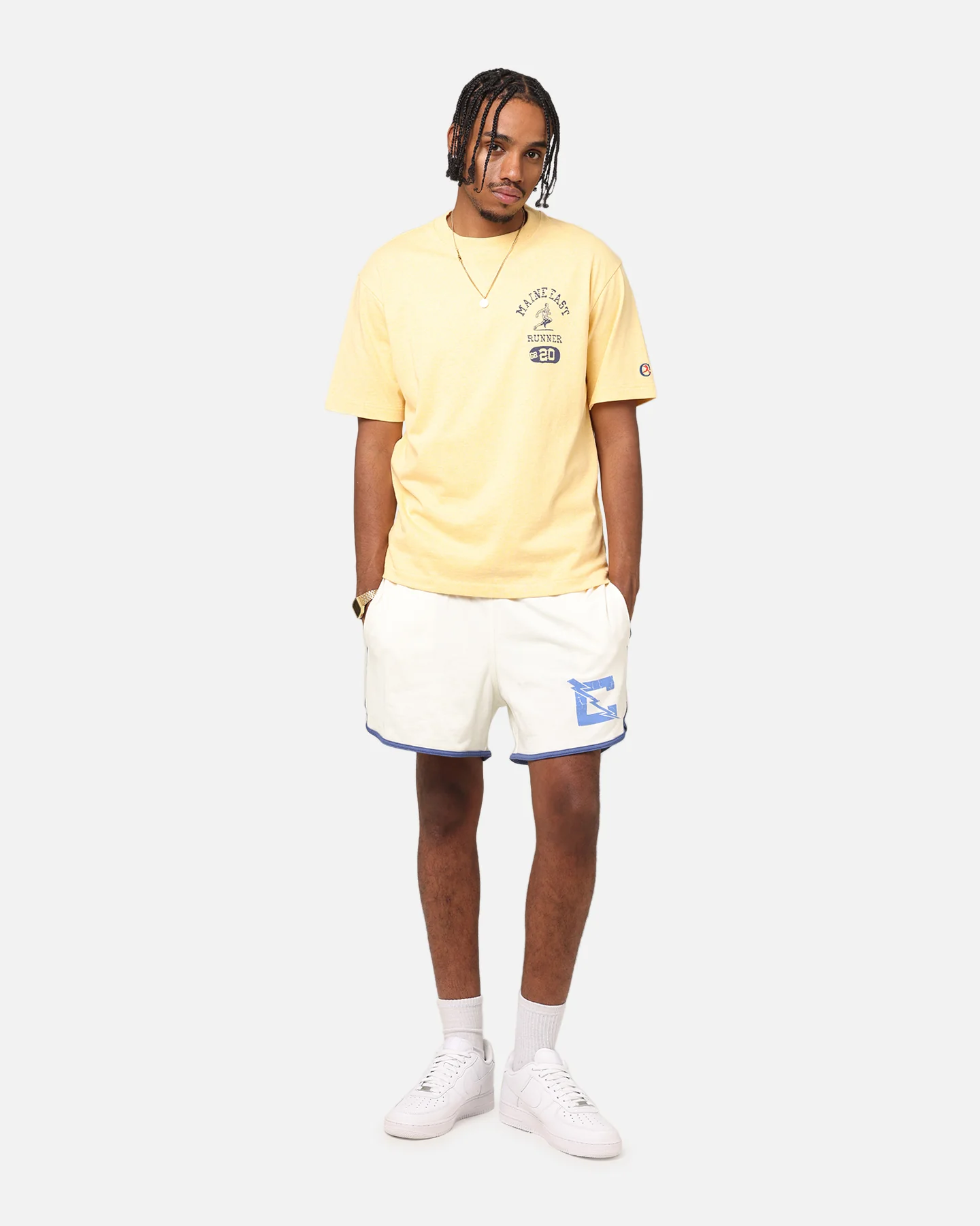 Champion Vintage Mix P.E Class T-Shirt Yellow - Image 2