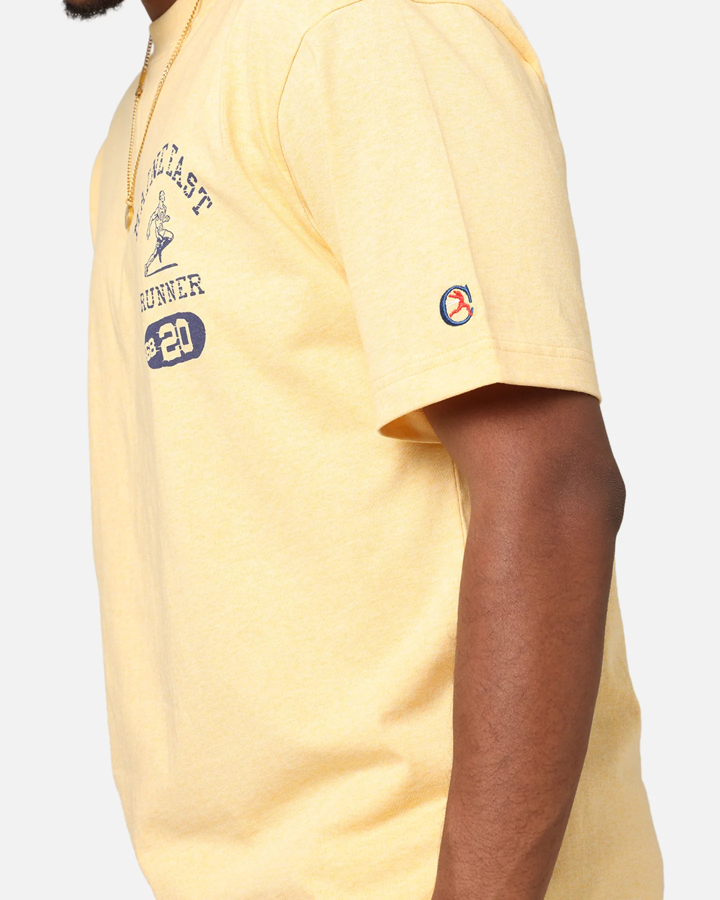 Champion Vintage Mix P.E Class T-Shirt Yellow - Image 7