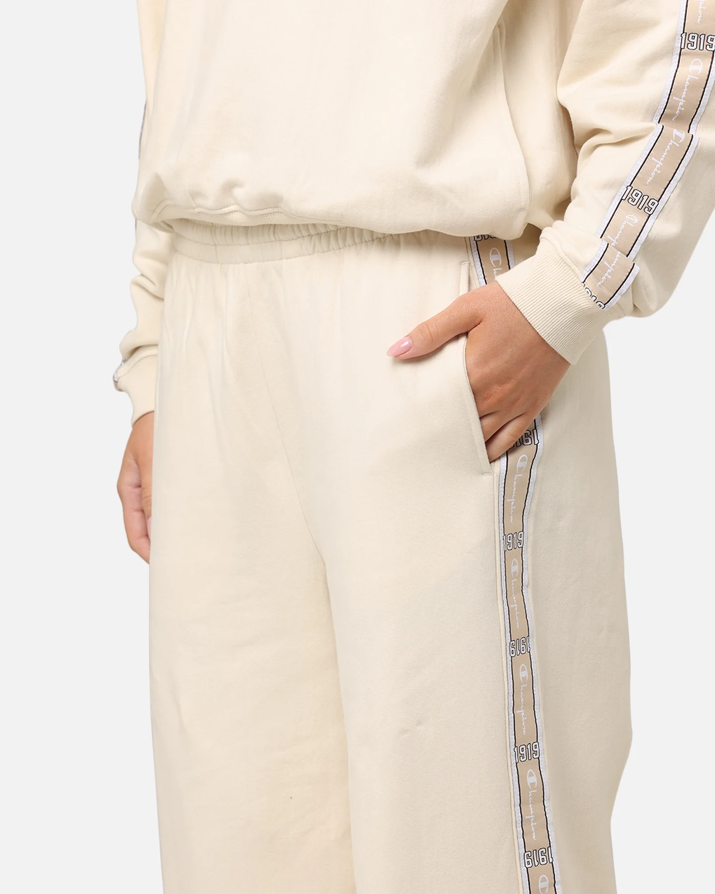 Champion Women's Lux Taping Pant Natural - Image 3