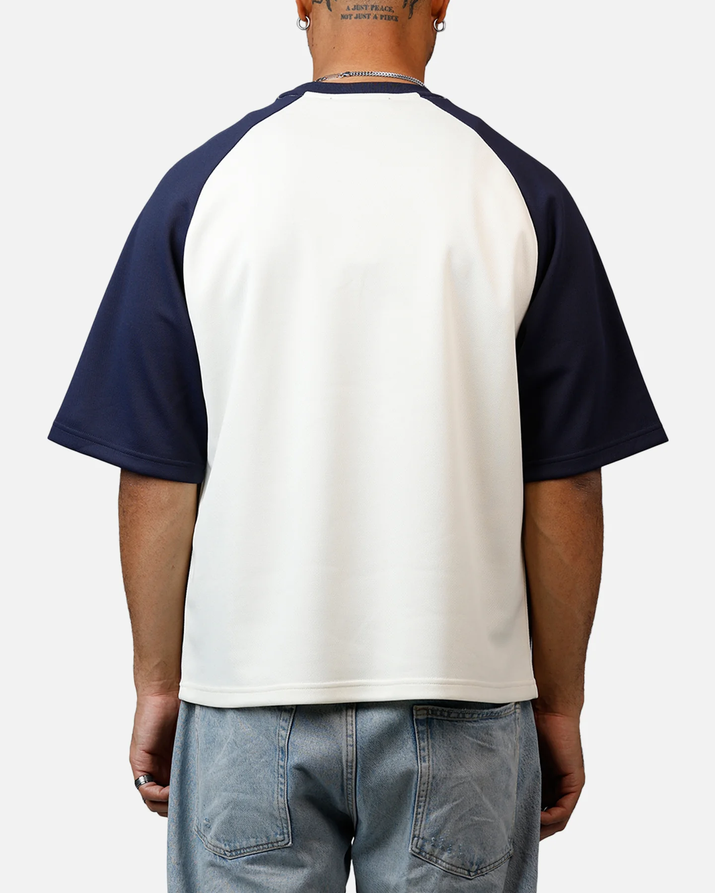 Criminal Damage Varsity Icon T-Shirt Navy - Image 2